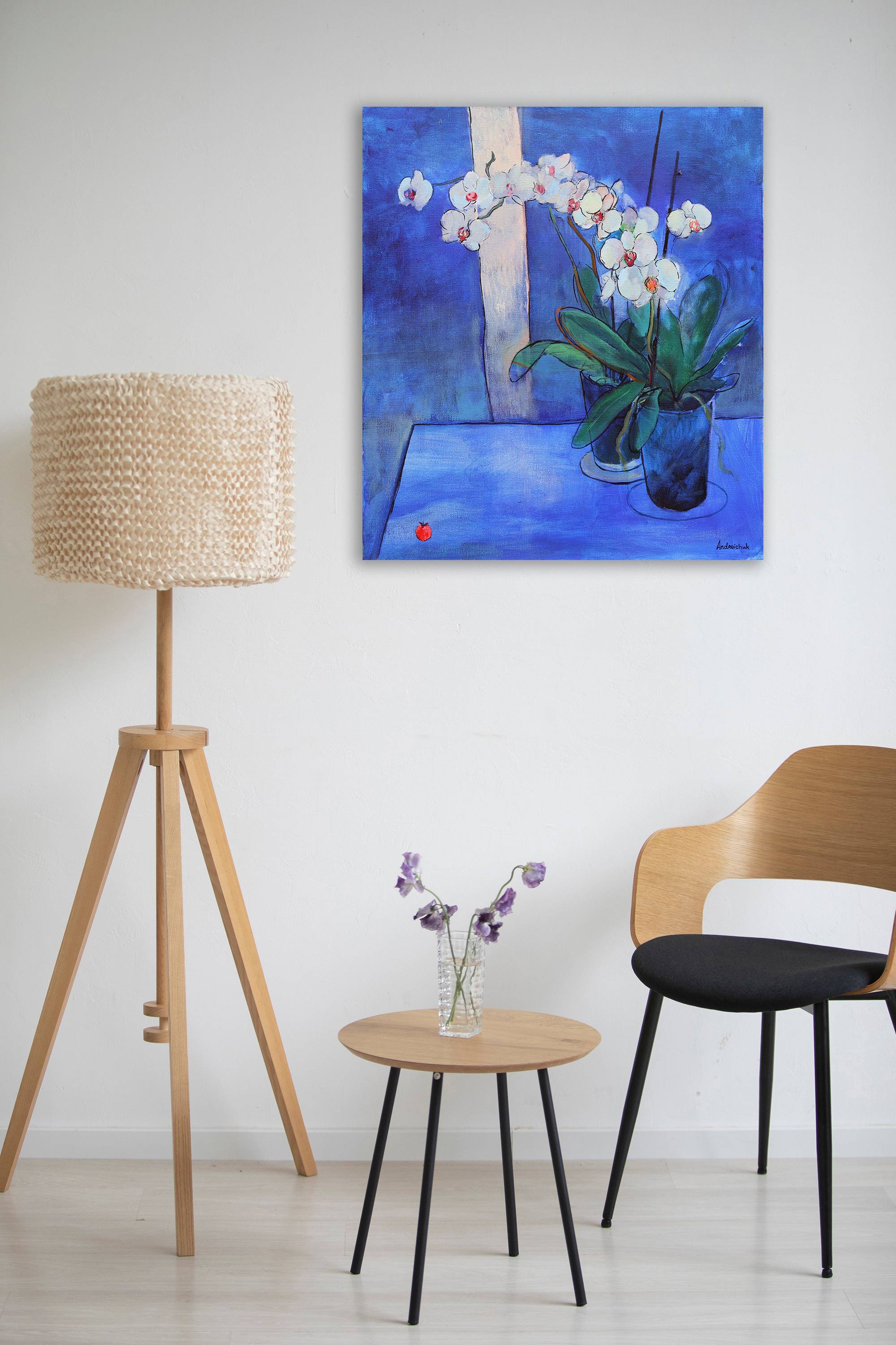 Orchid and little tomato Fine Art Painting Artem Andreichuk - Subjektiv.art