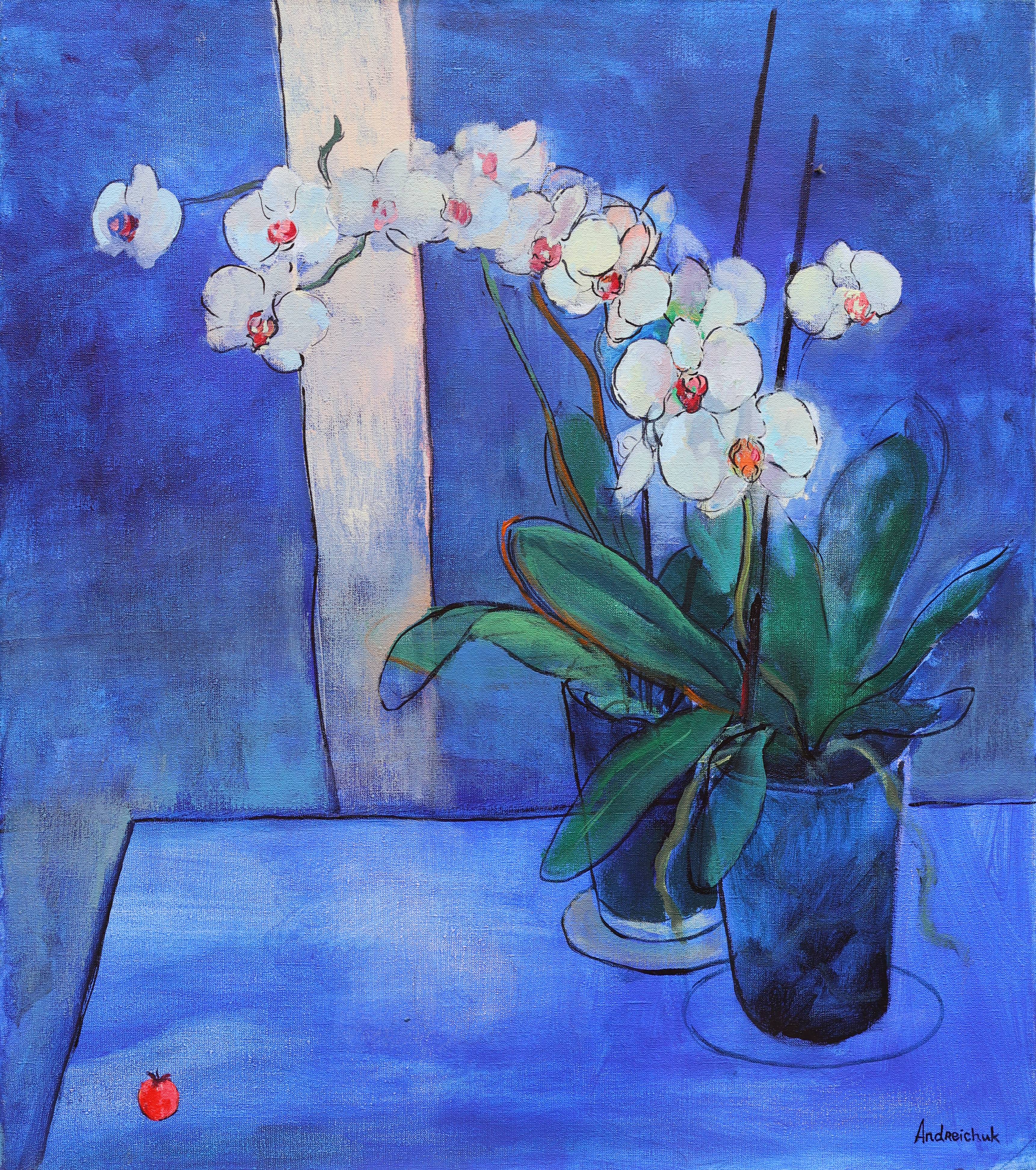 Orchid and little tomato Fine Art Painting Artem Andreichuk - Subjektiv.art