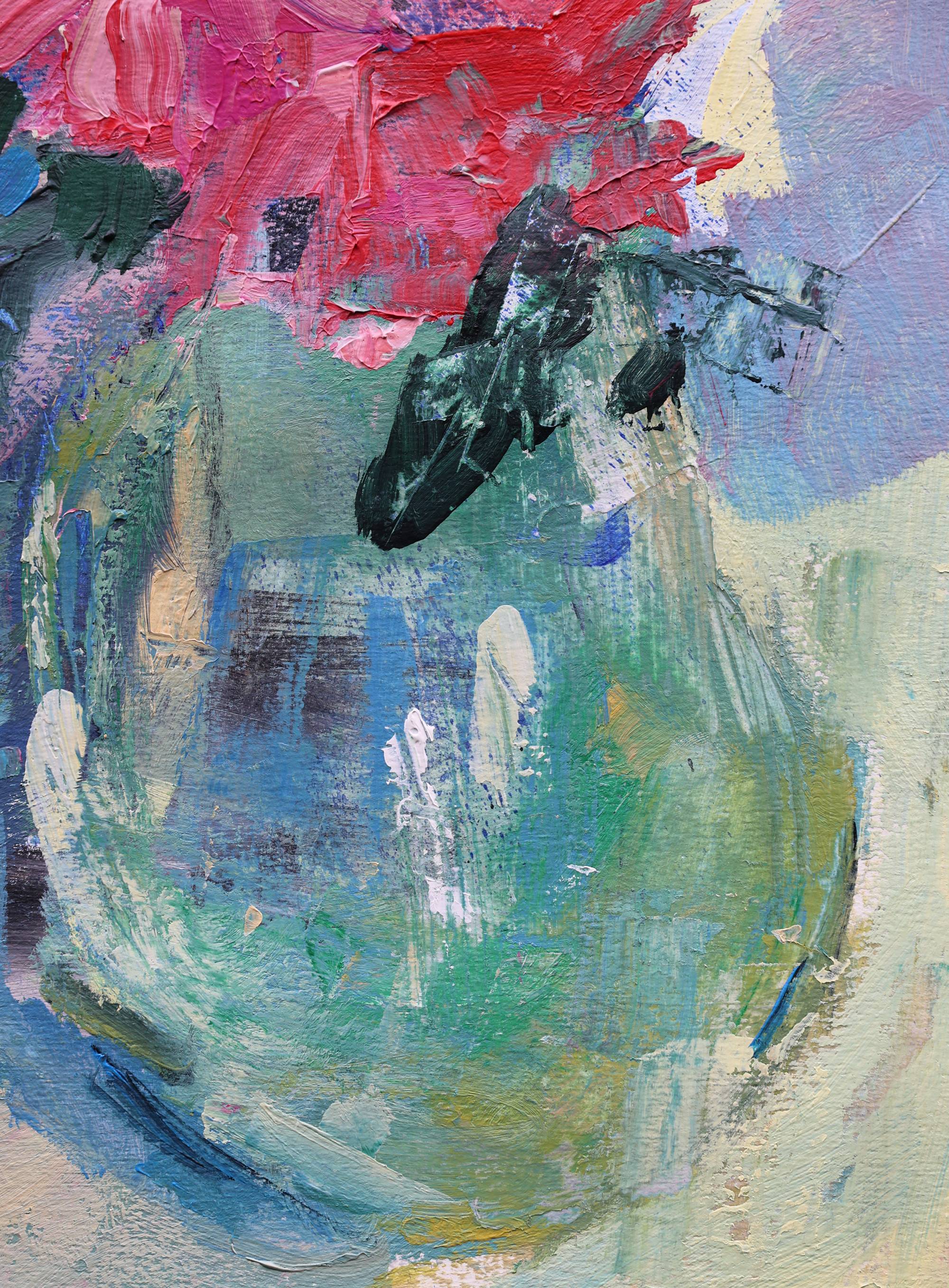 Pink Roses Impressionistic Painting Artem Andreichuk - Subjektiv.art
