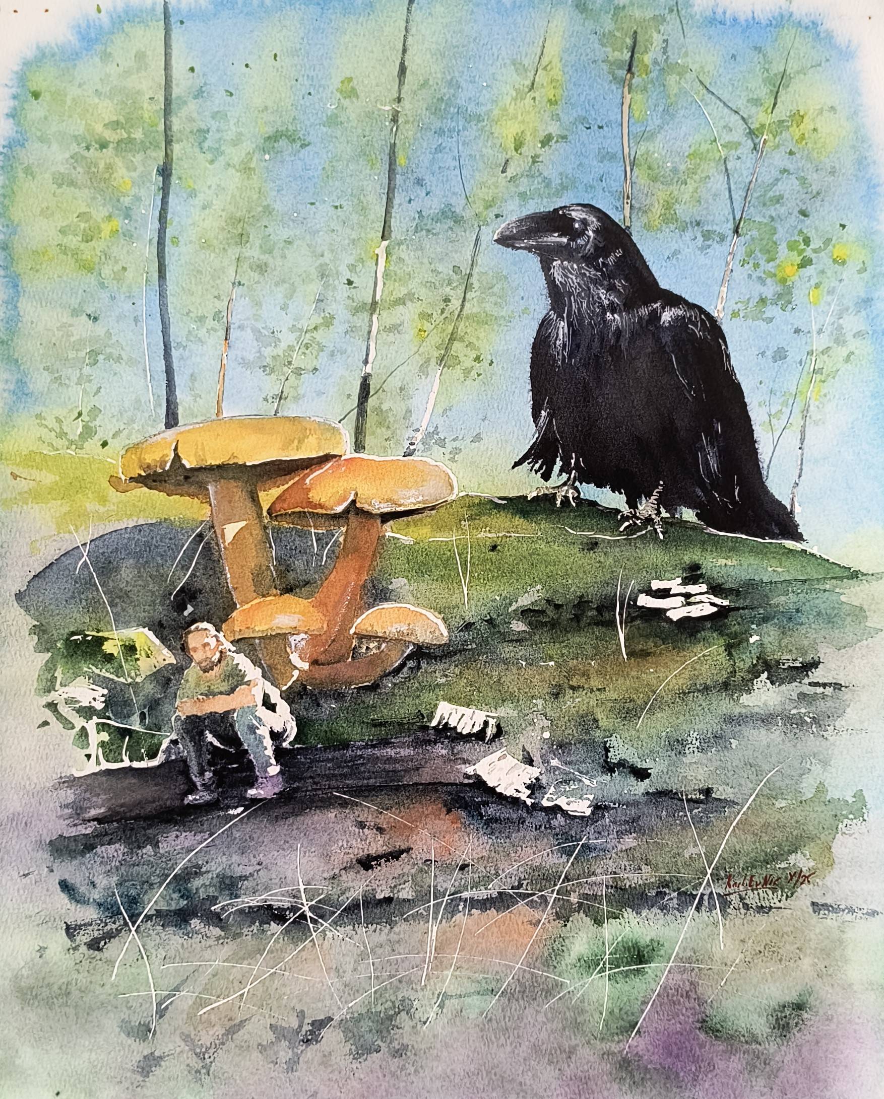 Who didn't hide… Impressionistic Painting Eugene Kachan - Subjektiv.art