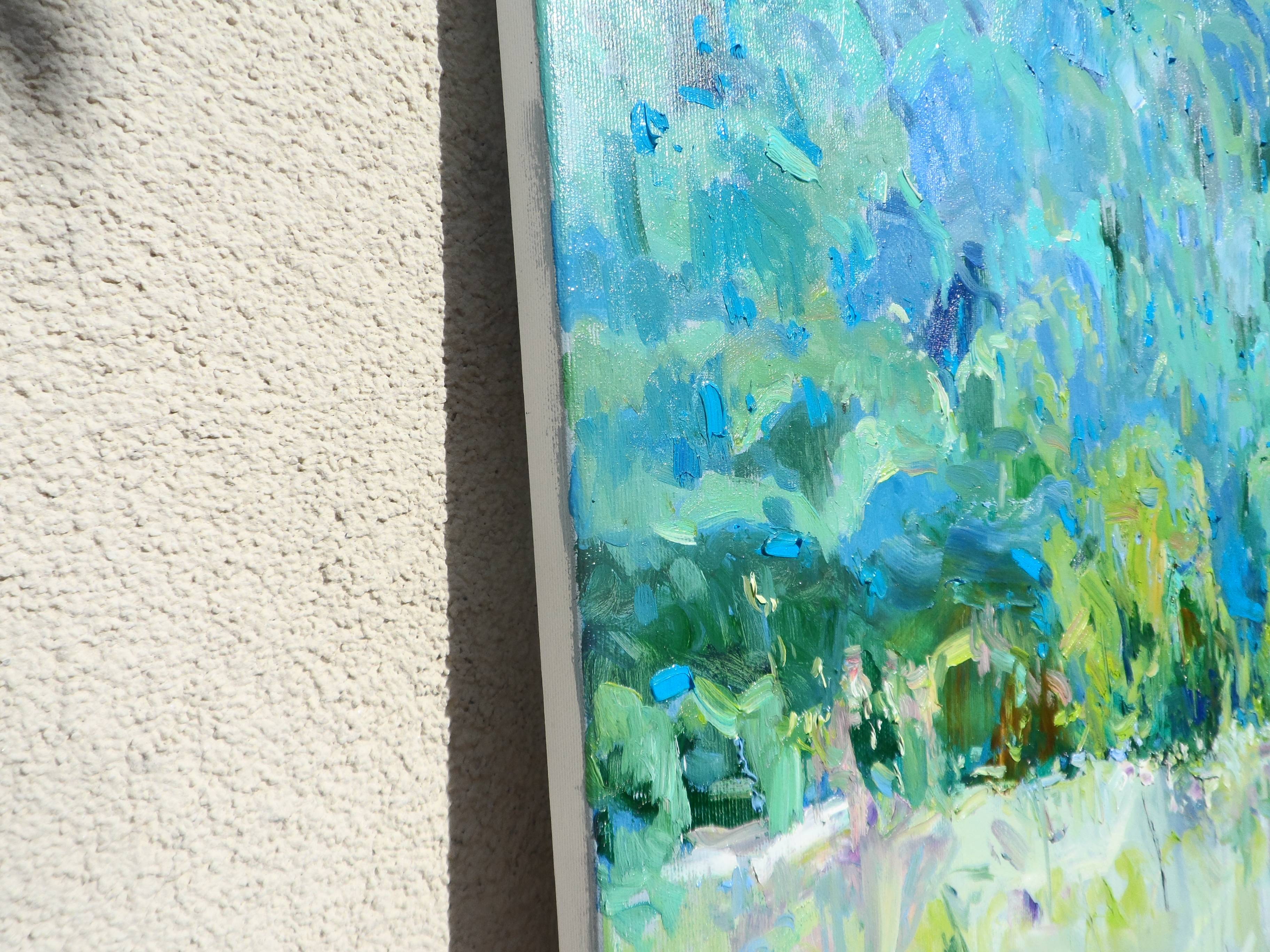 " Childhood summer" Expressive and gestural Painting Yehor Dulin - Subjektiv.art