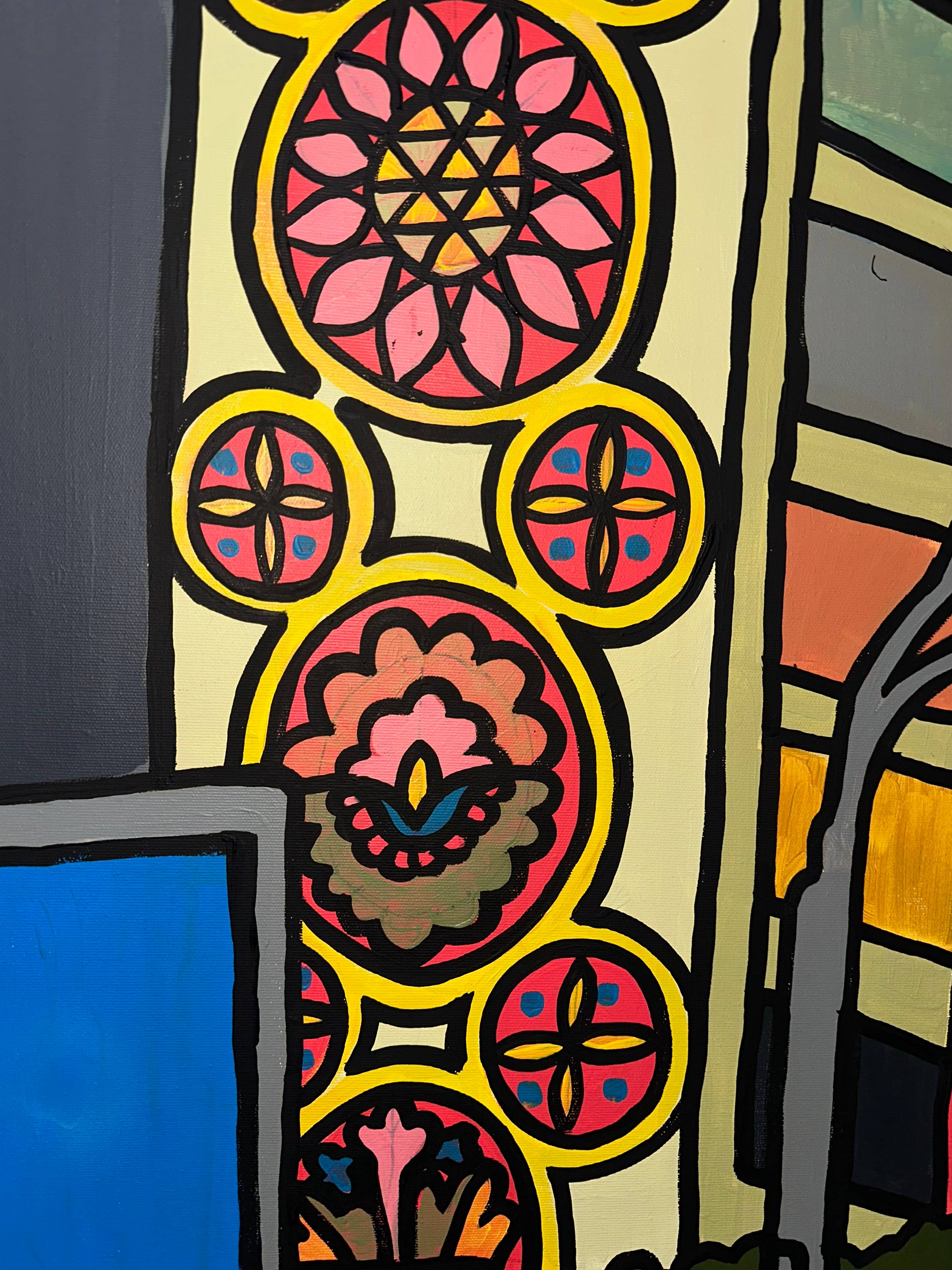 District Pop art Painting Sestry Feldman - Subjektiv.art