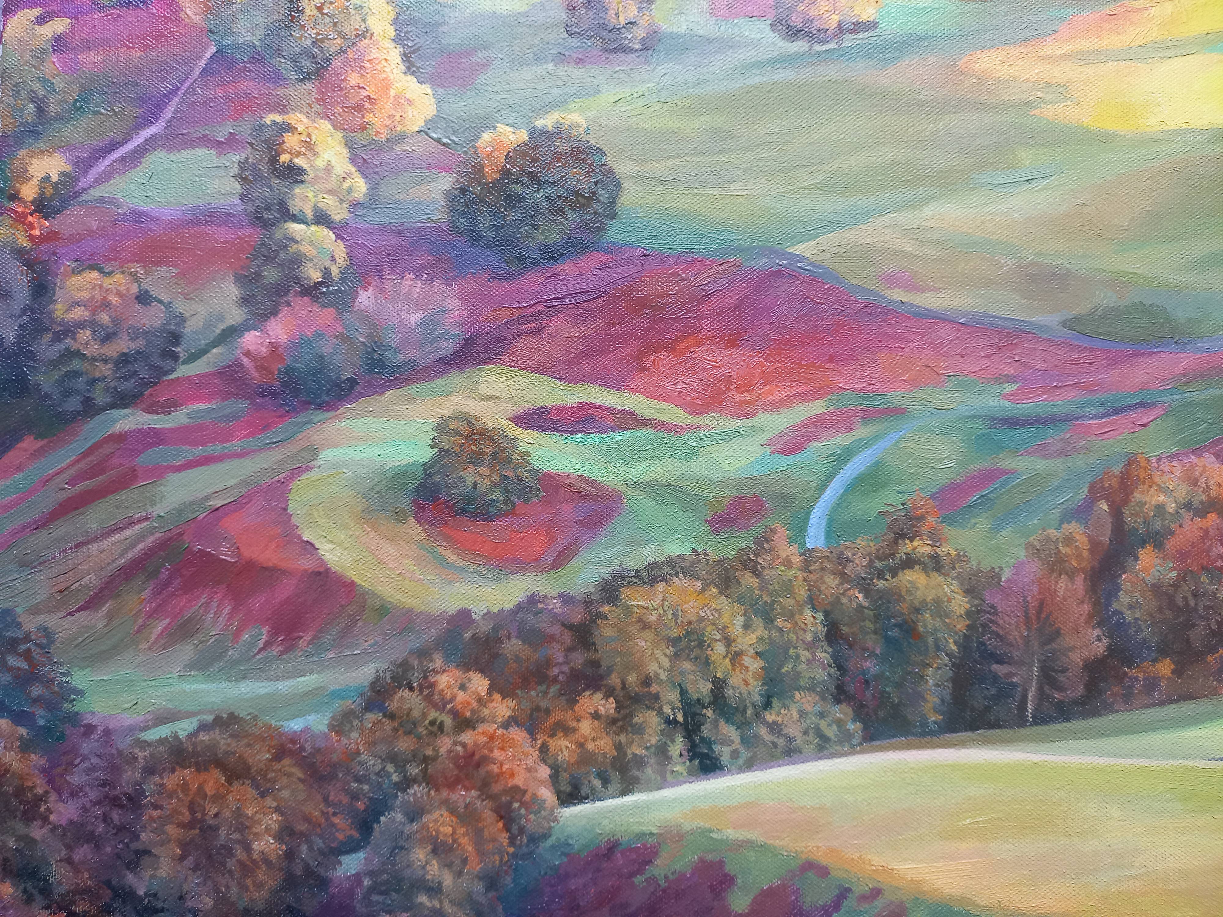 The Sun in the Echo of the Earth Fine Art Painting Lana Korolievskaia - Subjektiv.art