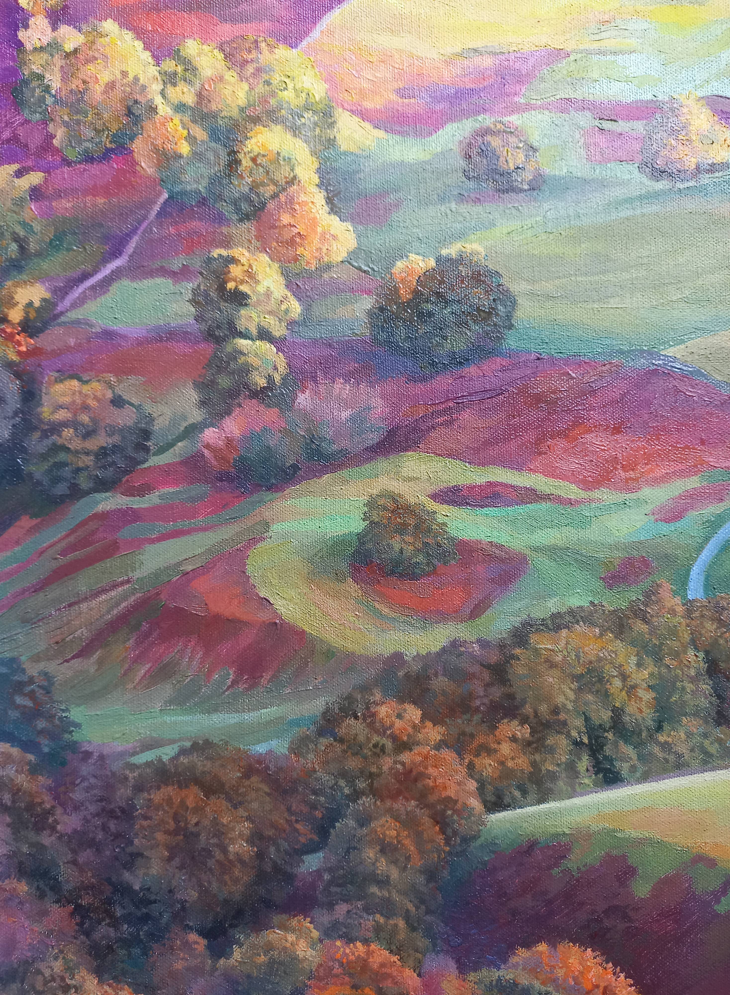 The Sun in the Echo of the Earth Fine Art Painting Lana Korolievskaia - Subjektiv.art