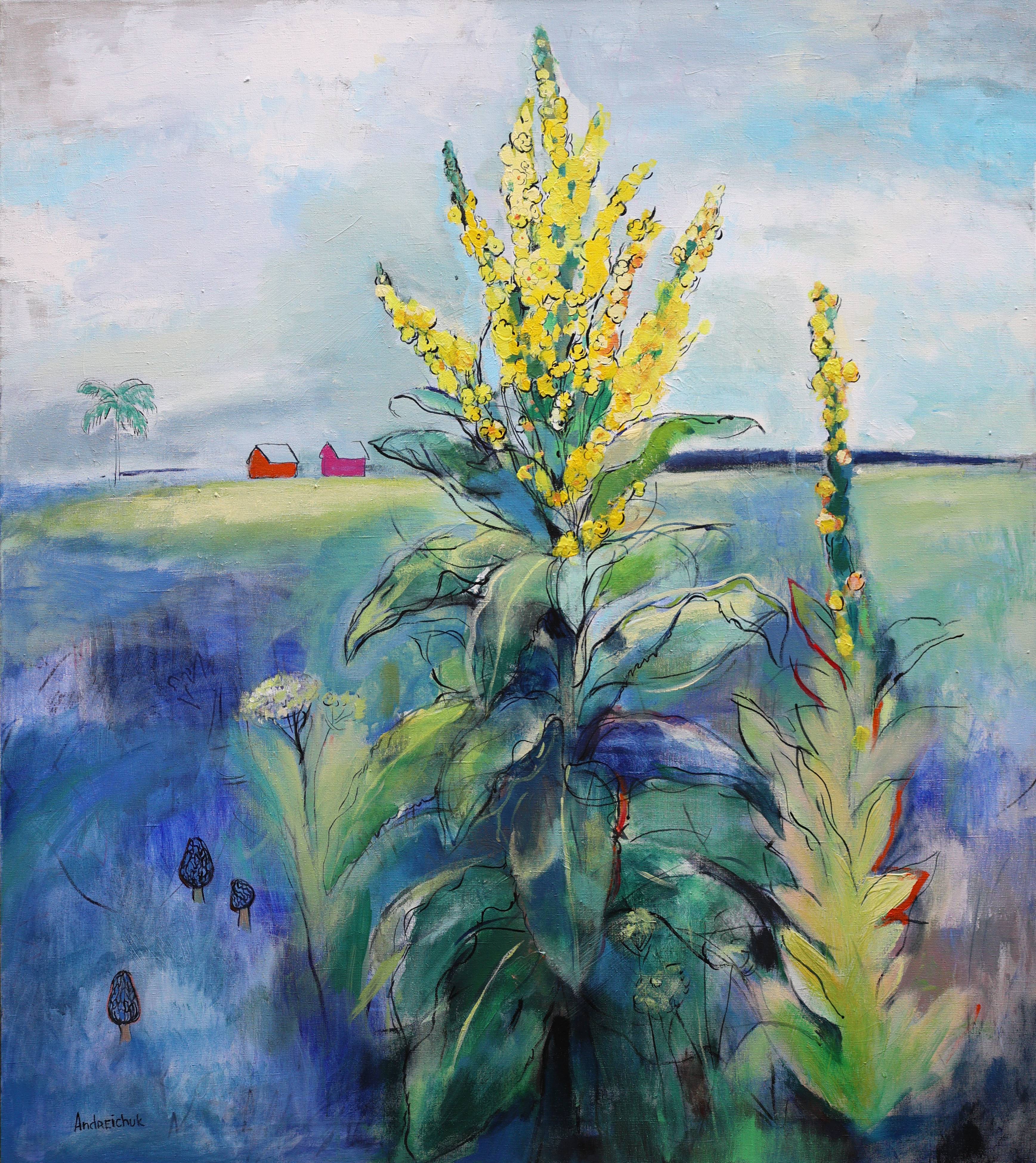 Verbascum  Expressive and gestural Painting Artem Andreichuk - Subjektiv.art