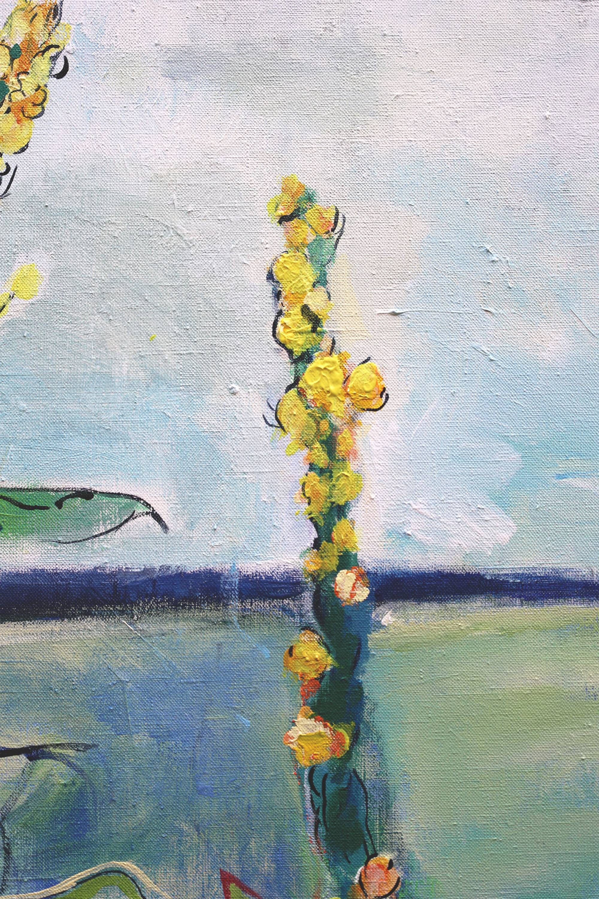 Verbascum  Expressive and gestural Painting Artem Andreichuk - Subjektiv.art