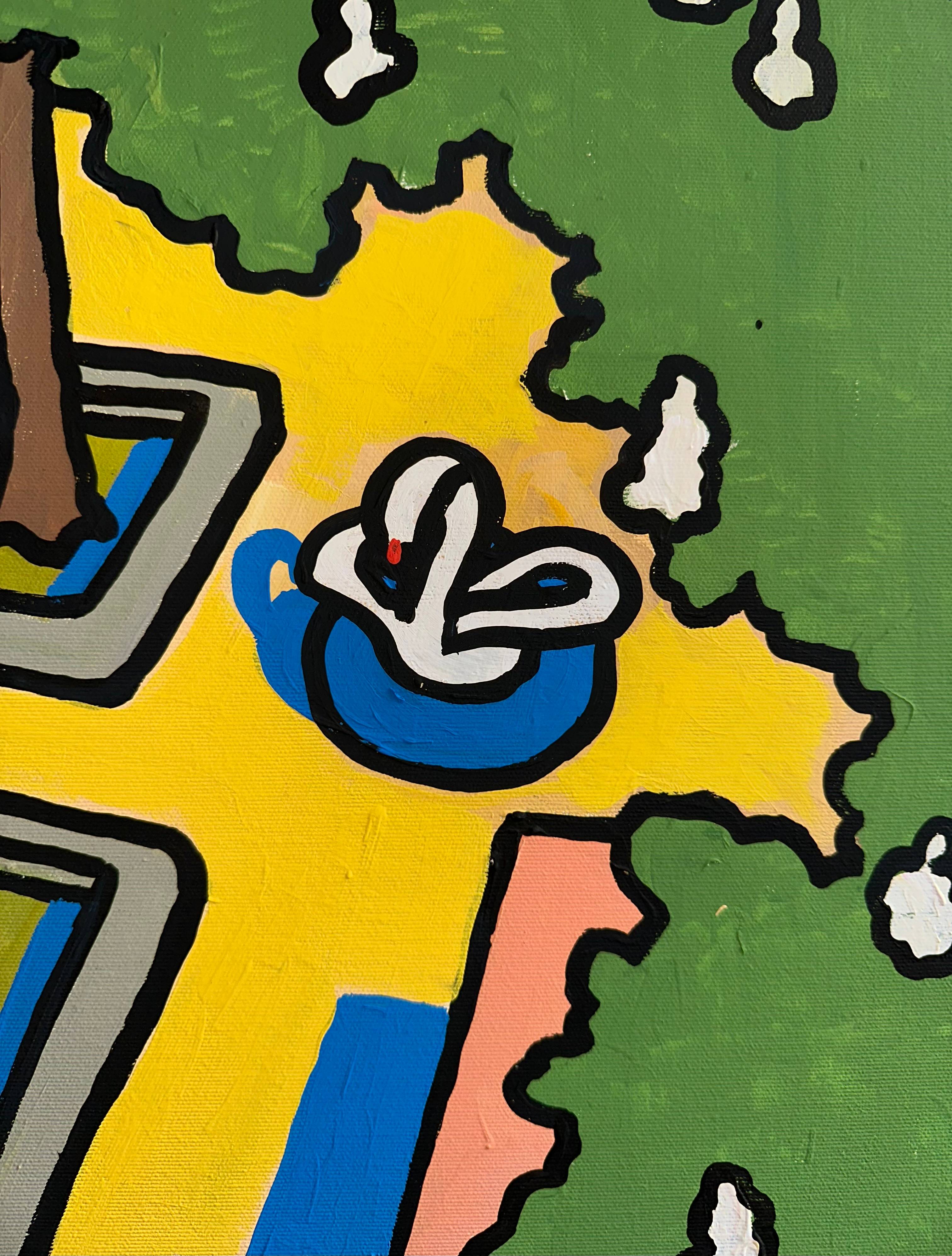 Yard Pop art Painting Sestry Feldman - Subjektiv.art