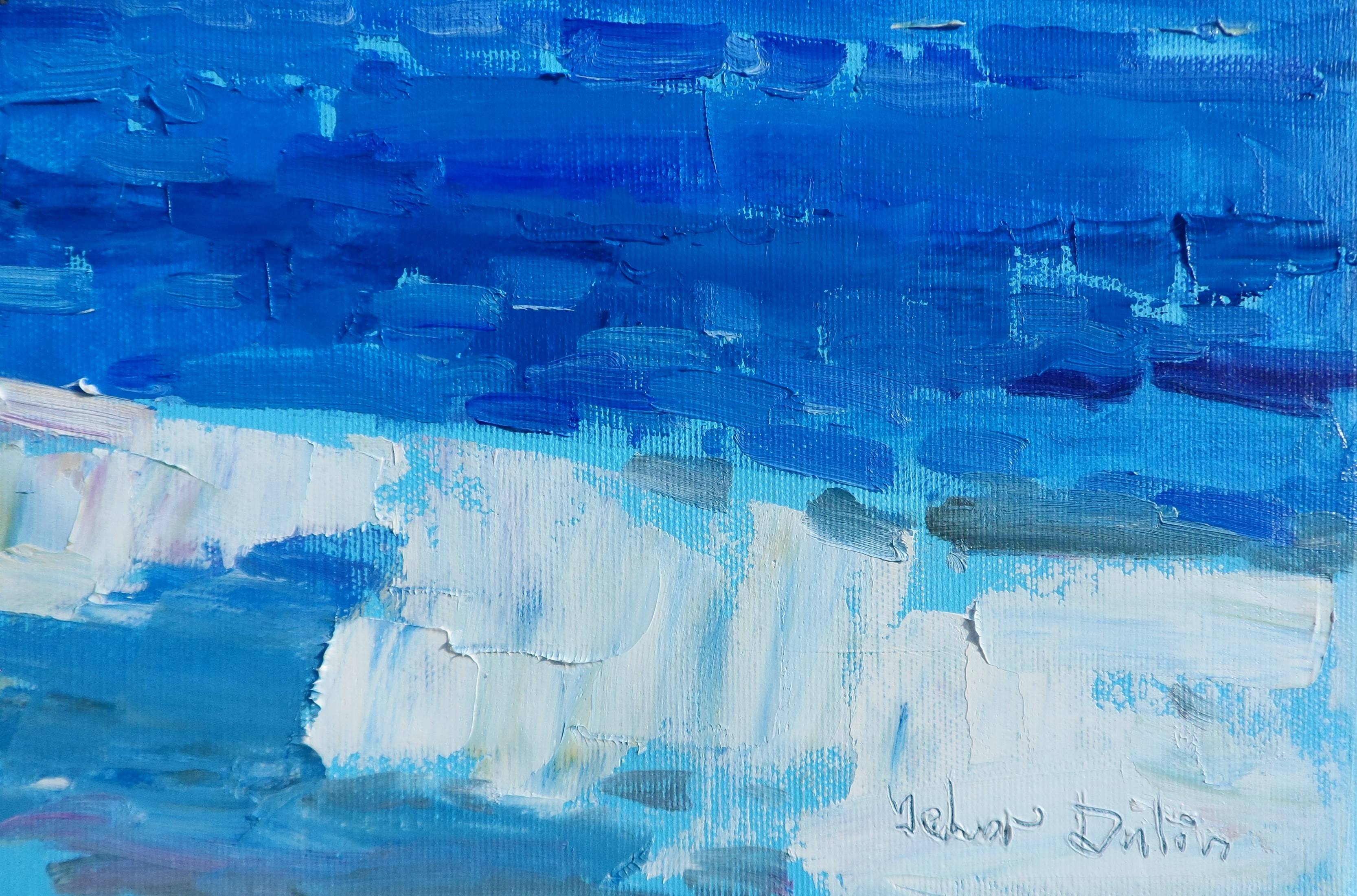 " Sea ​​coast of Italy " Impressionistic Painting Yehor Dulin - Subjektiv.art