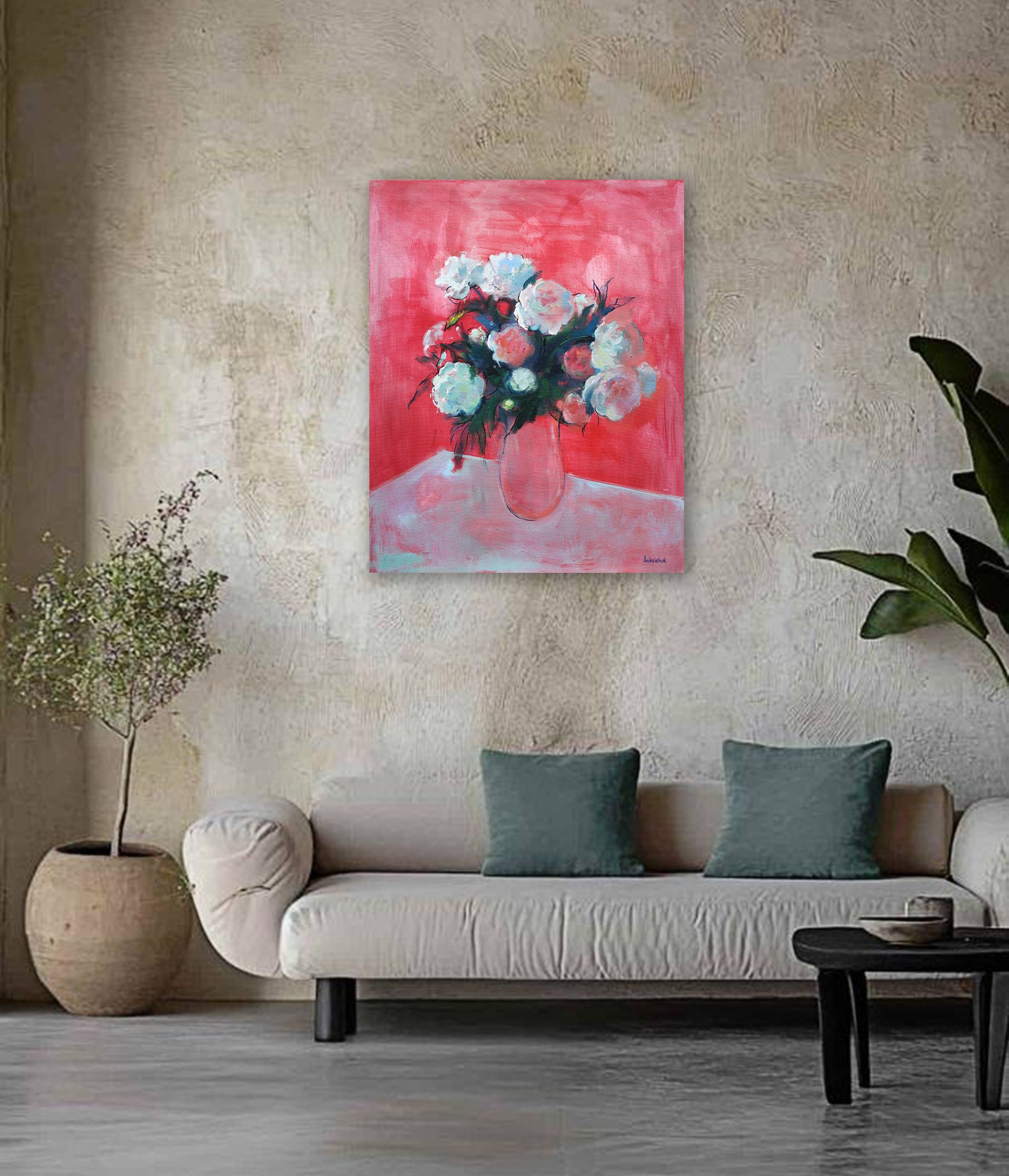 Peonies  Impressionistic Painting Artem Andreichuk - Subjektiv.art