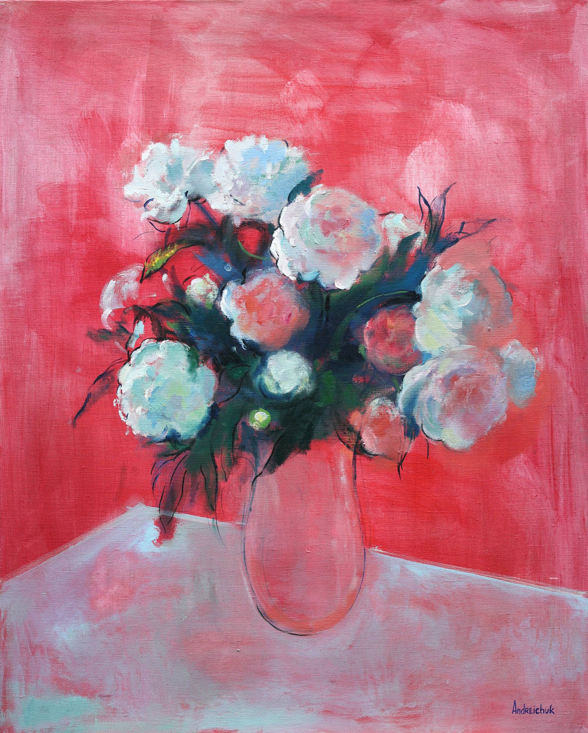 Peonies  Impressionistic Painting Artem Andreichuk - Subjektiv.art