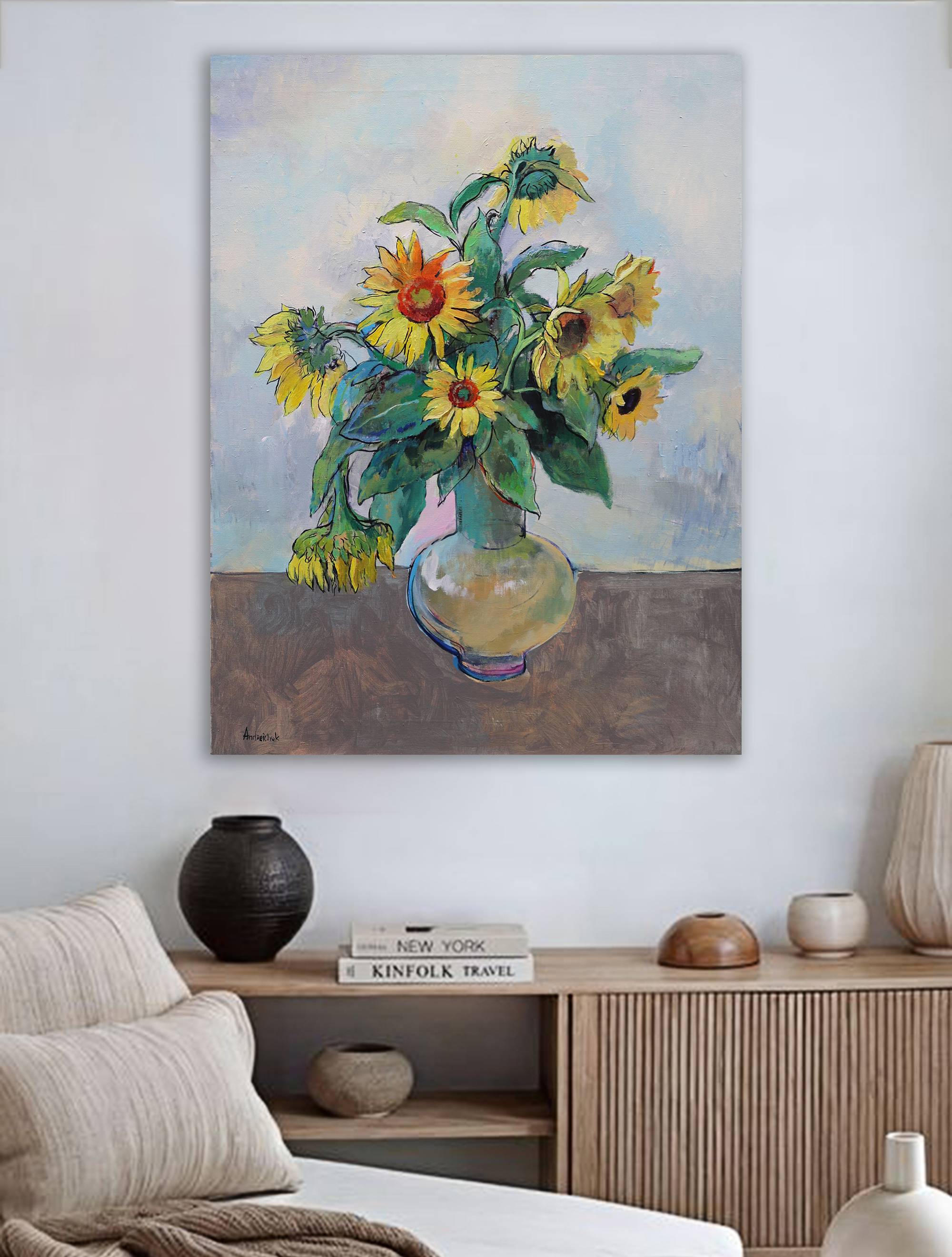 Sunflowers Impressionistic Painting Artem Andreichuk - Subjektiv.art