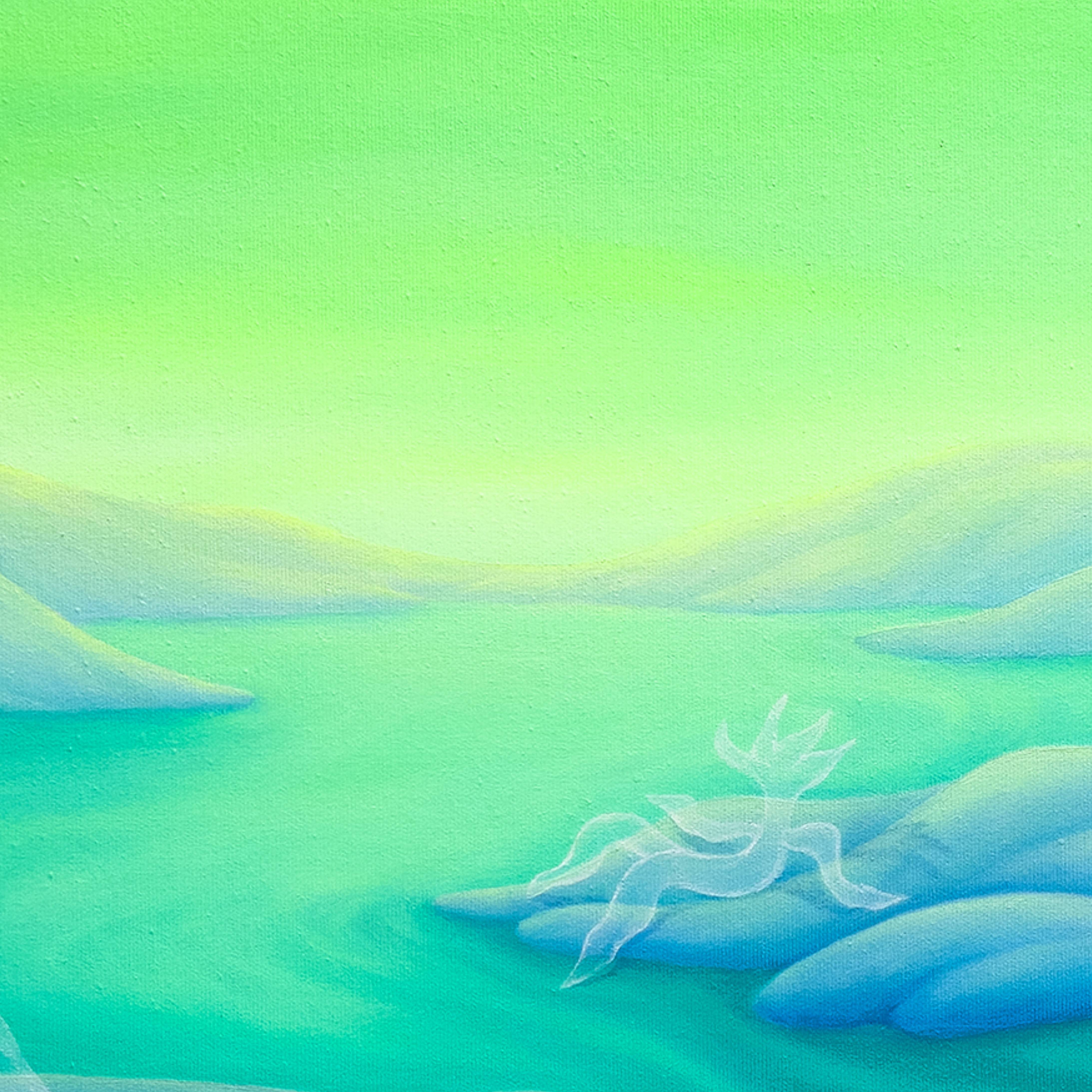 It's dawning Surrealistic Painting Ket White - Subjektiv.art