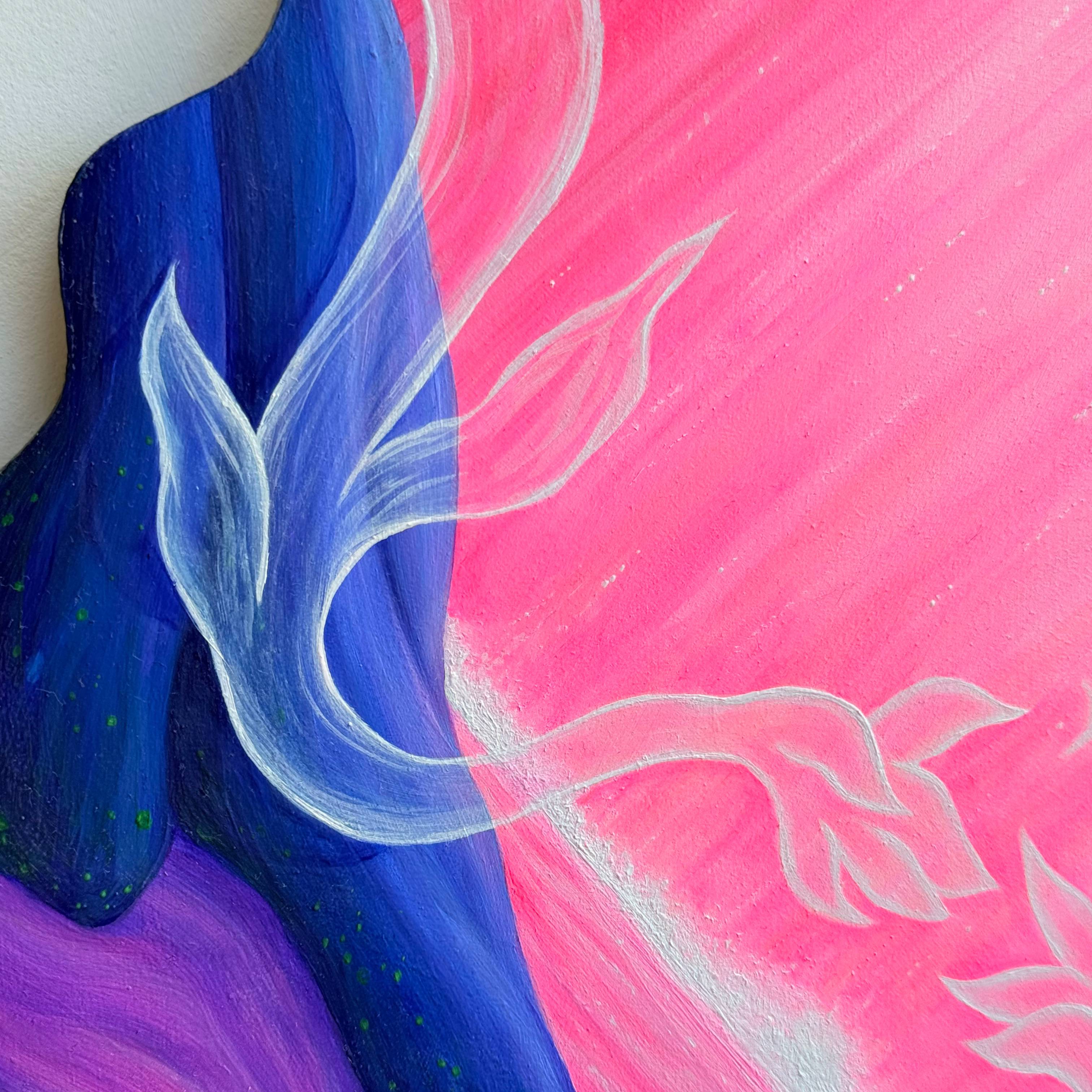 I love you, maybe Surrealistic Painting Ket White - Subjektiv.art