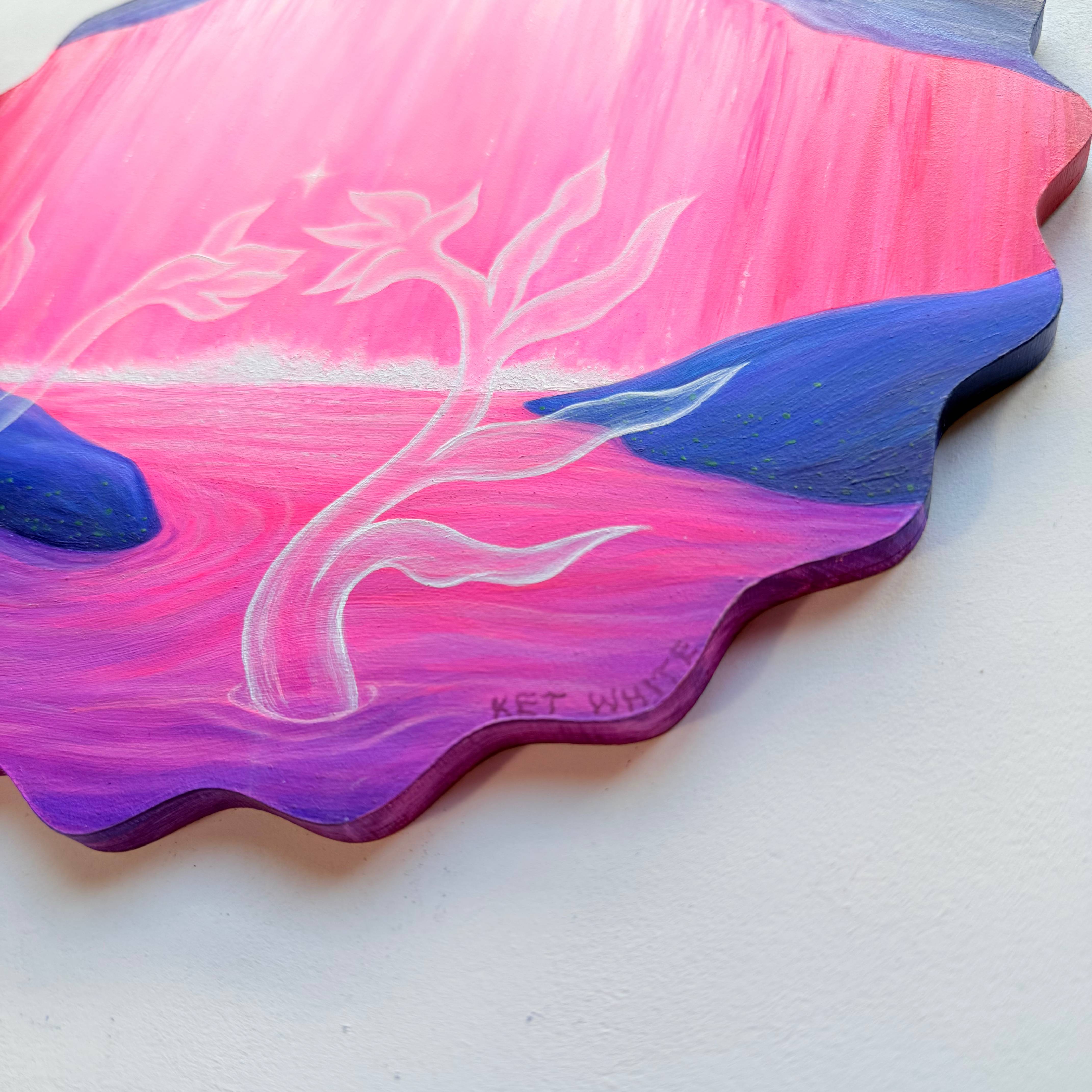 I love you, maybe Surrealistic Painting Ket White - Subjektiv.art