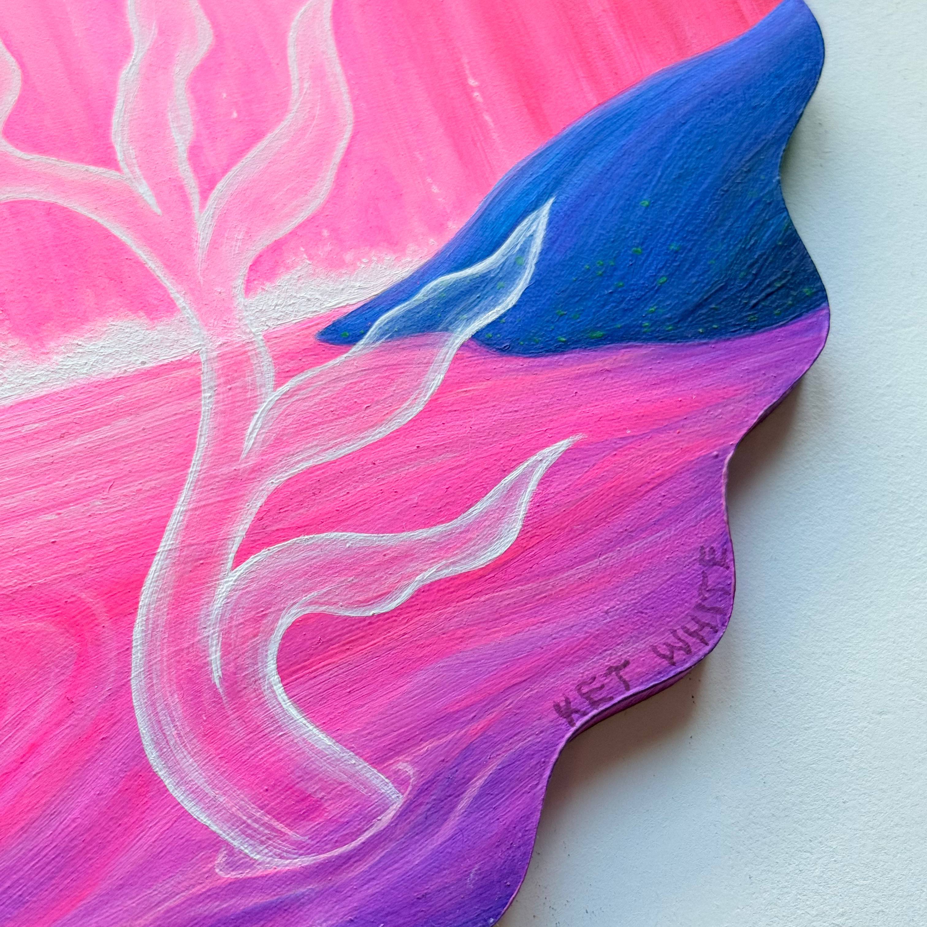 I love you, maybe Surrealistic Painting Ket White - Subjektiv.art