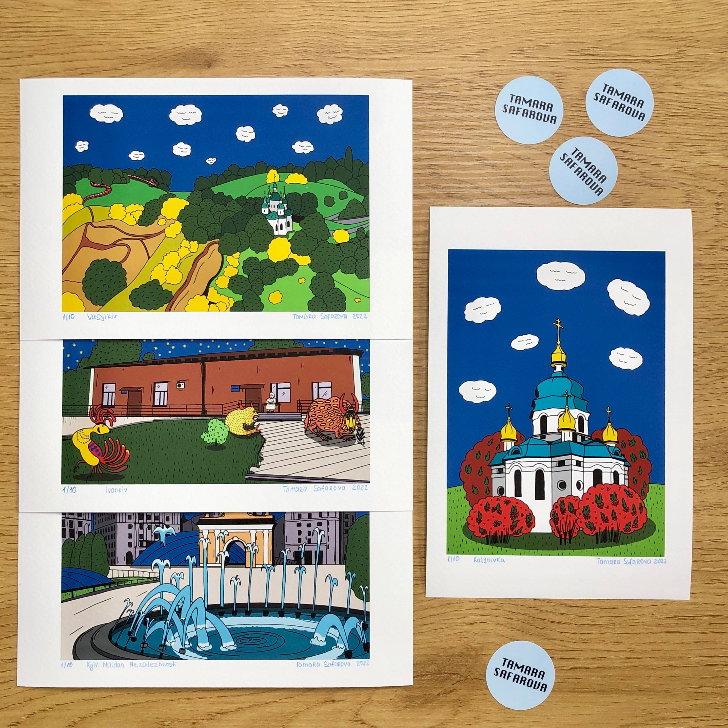 Kalynivka Naive Prints Tamara Safarova - Subjektiv.art