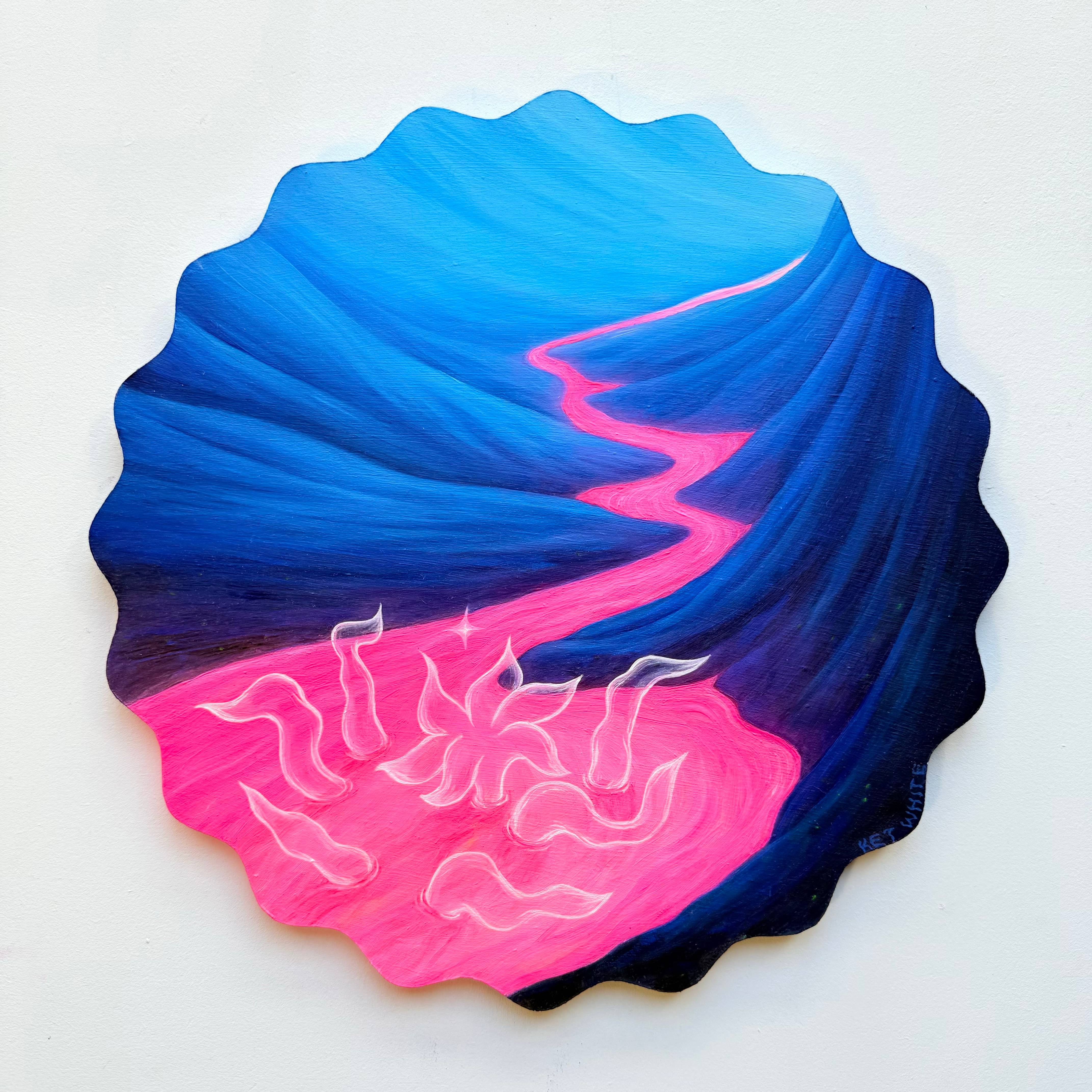 I want more and more Surrealistic Painting Ket White - Subjektiv.art