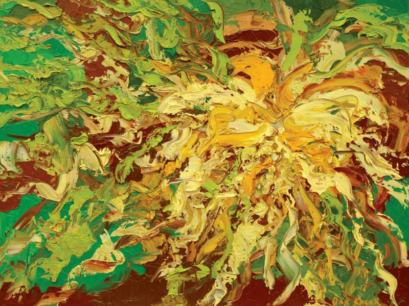 Touch of Eternity Expressive and gestural Painting Olha Bosak - Subjektiv.art