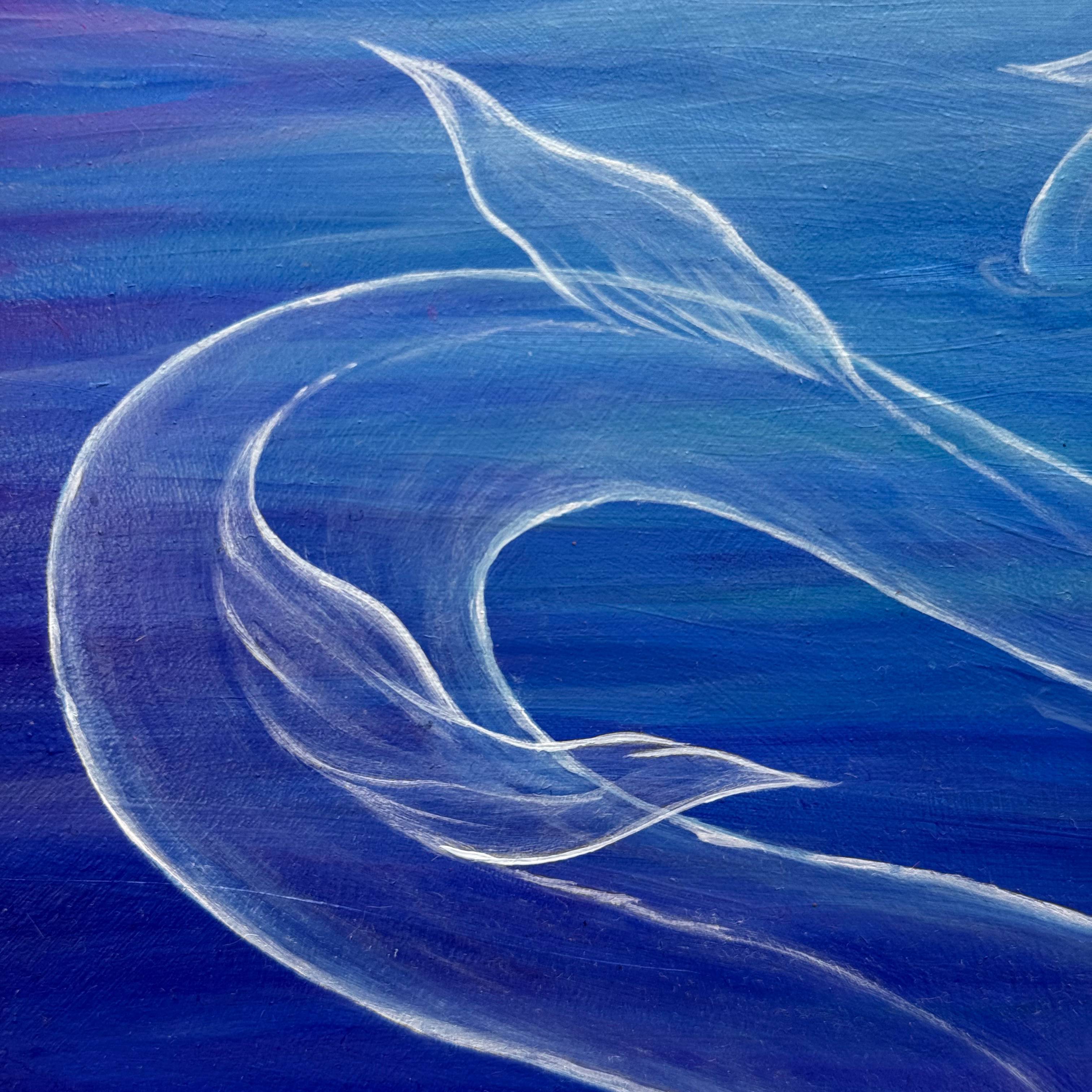 I'm solo traveler, bye Surrealistic Painting Ket White - Subjektiv.art