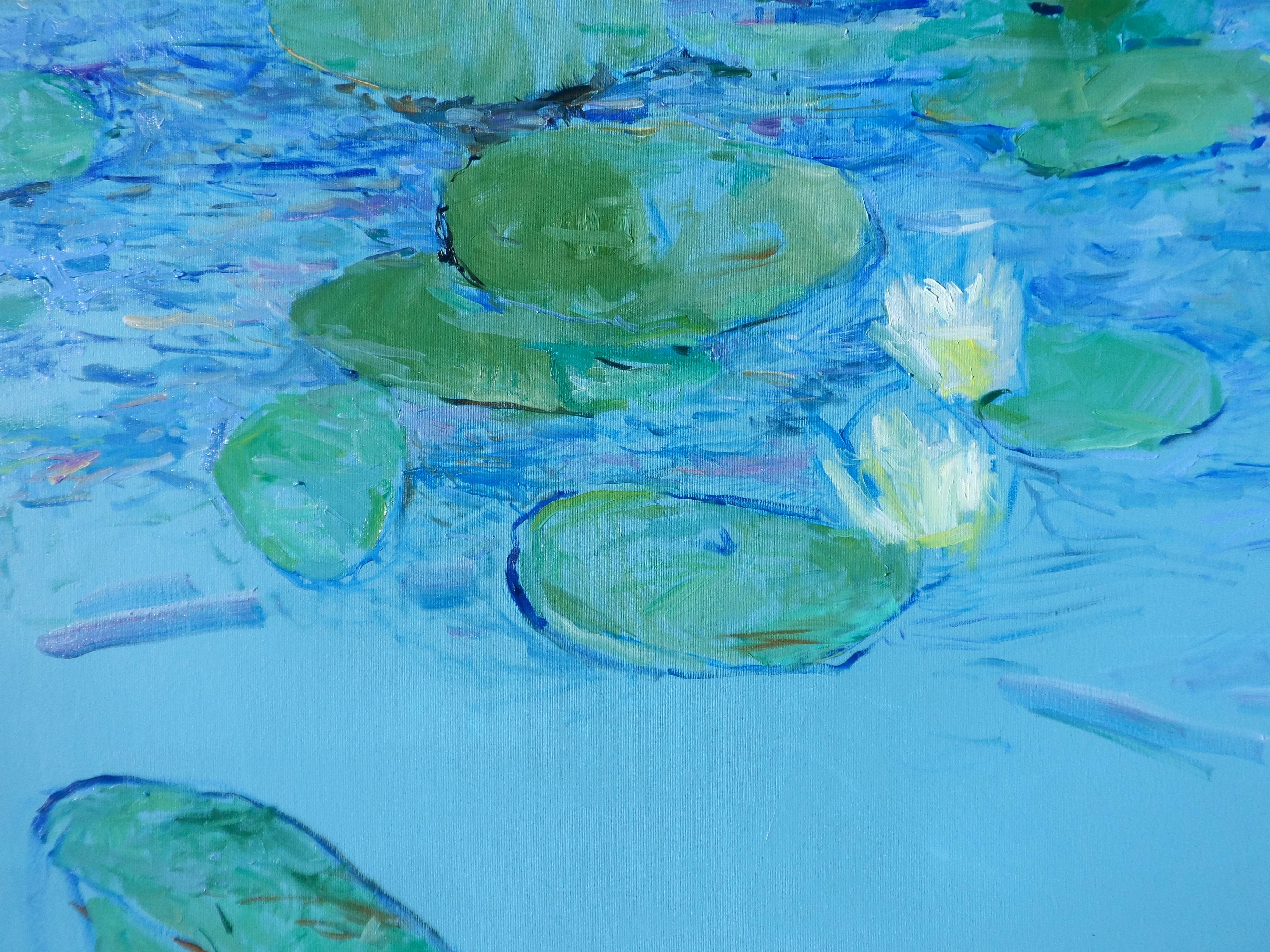 " Water lily" Impressionistic Painting Yehor Dulin - Subjektiv.art