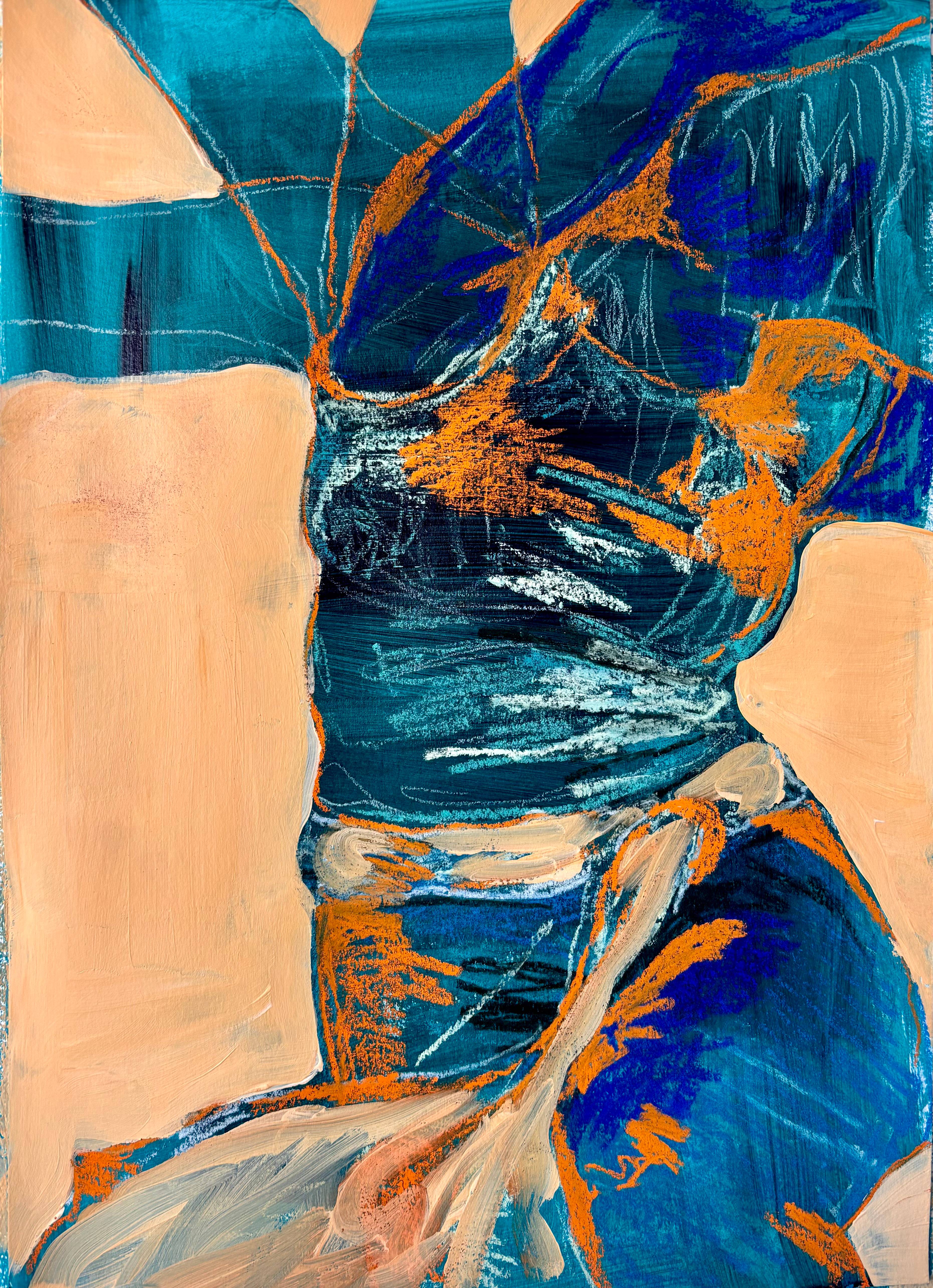 Fora de ritmo | O que o DJ vê Expressive and gestural Drawing Madalena Pequito - Subjektiv.art