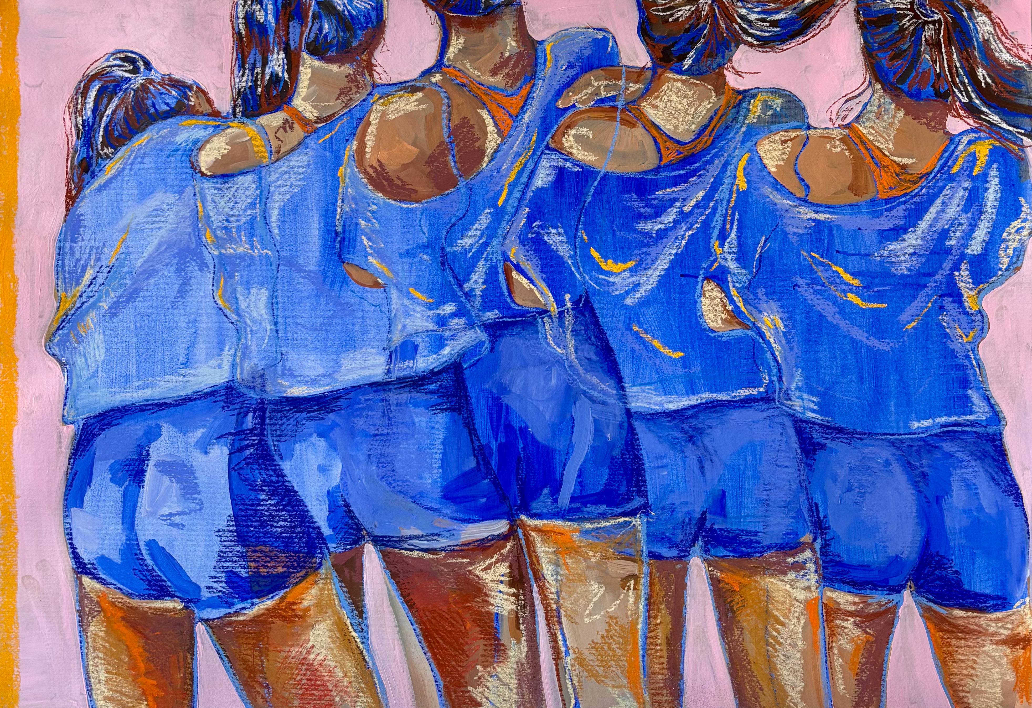 Apresso o fim do passo | O que o DJ vê Expressive and gestural Painting Madalena Pequito - Subjektiv.art