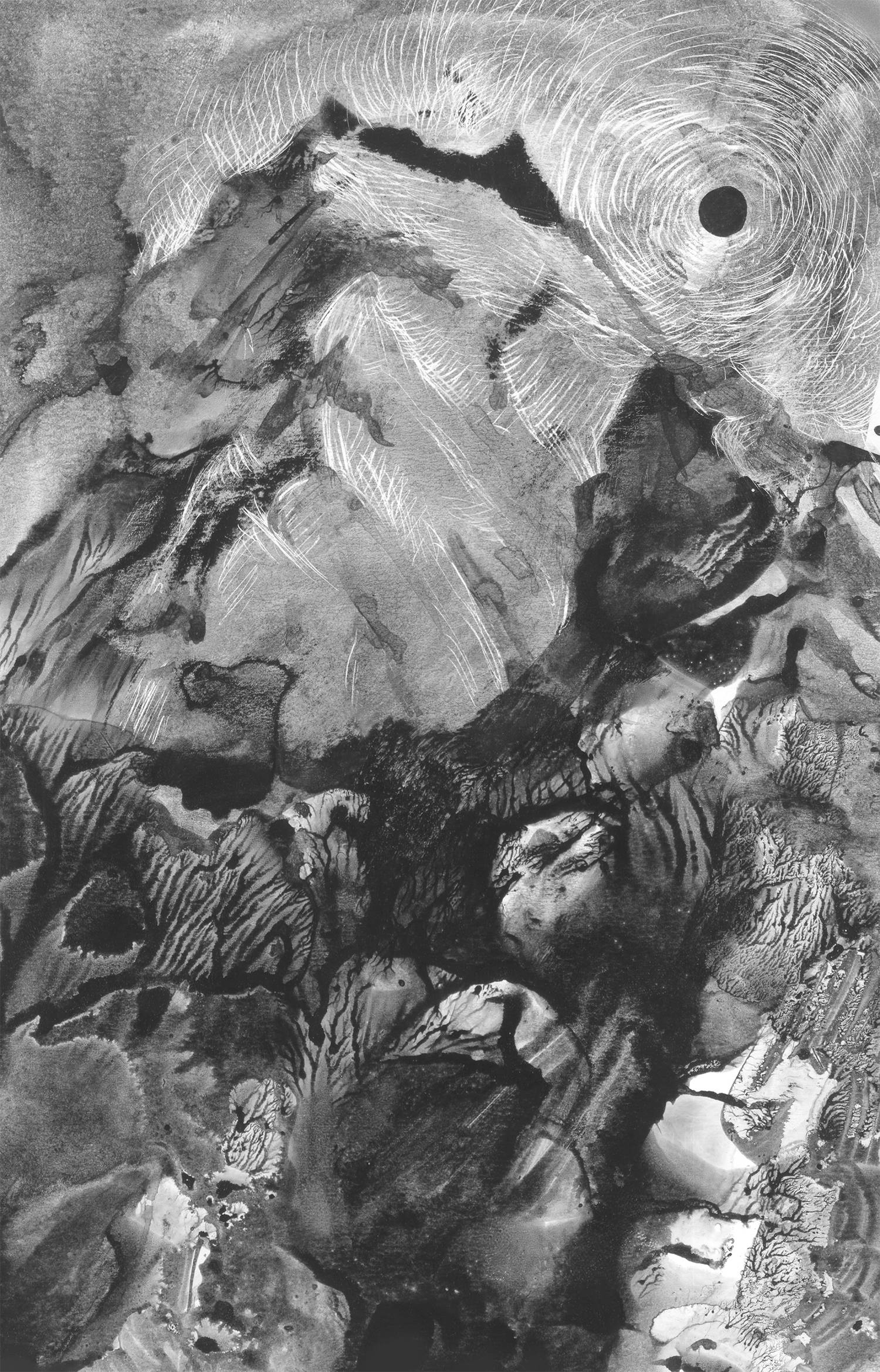 Solar eclipse Fine Art Drawing Lana Korolievskaia - Subjektiv.art