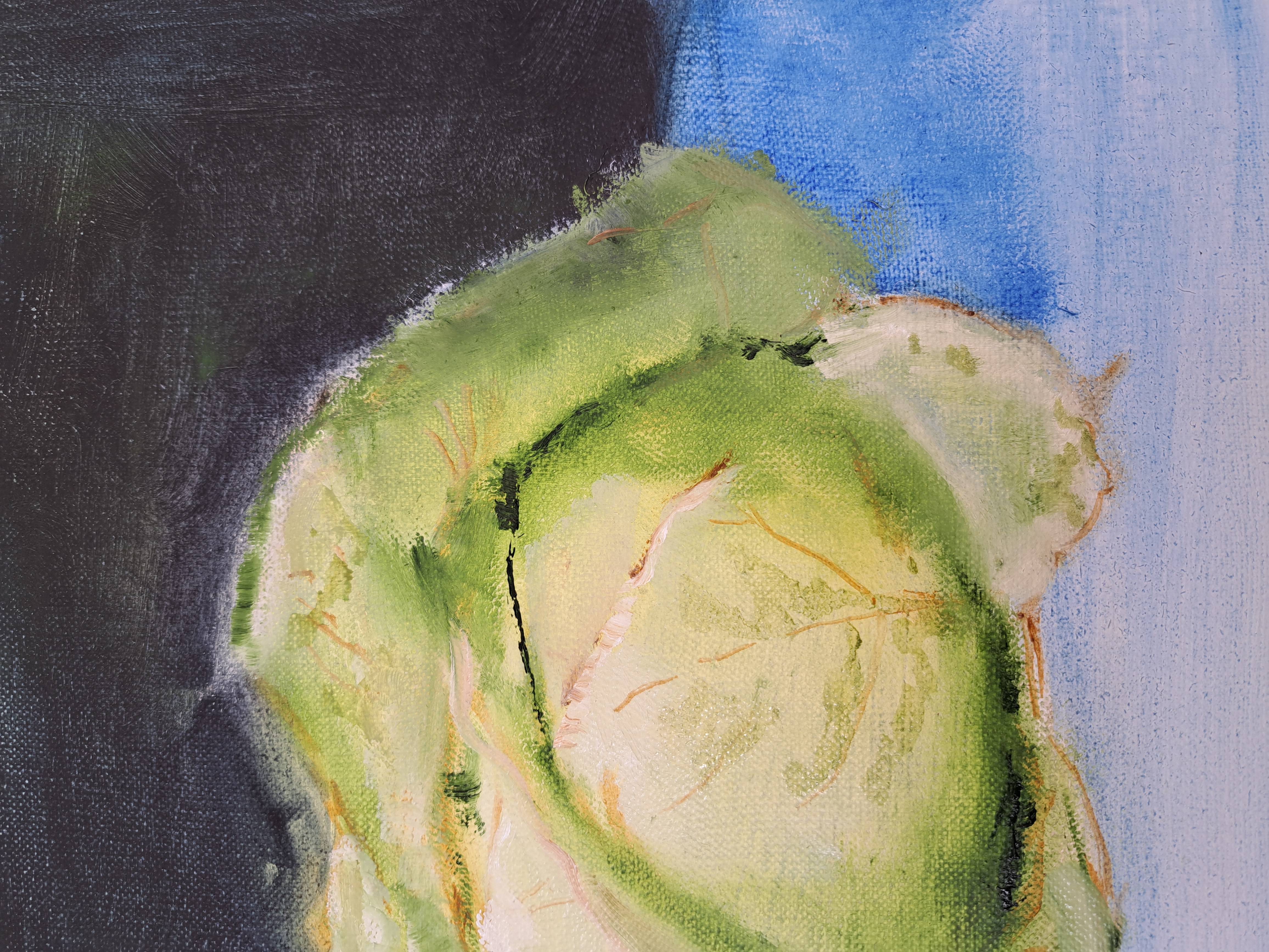 Cabbage and flowers Expressive and gestural Painting Oleksandr Topchyi - Subjektiv.art