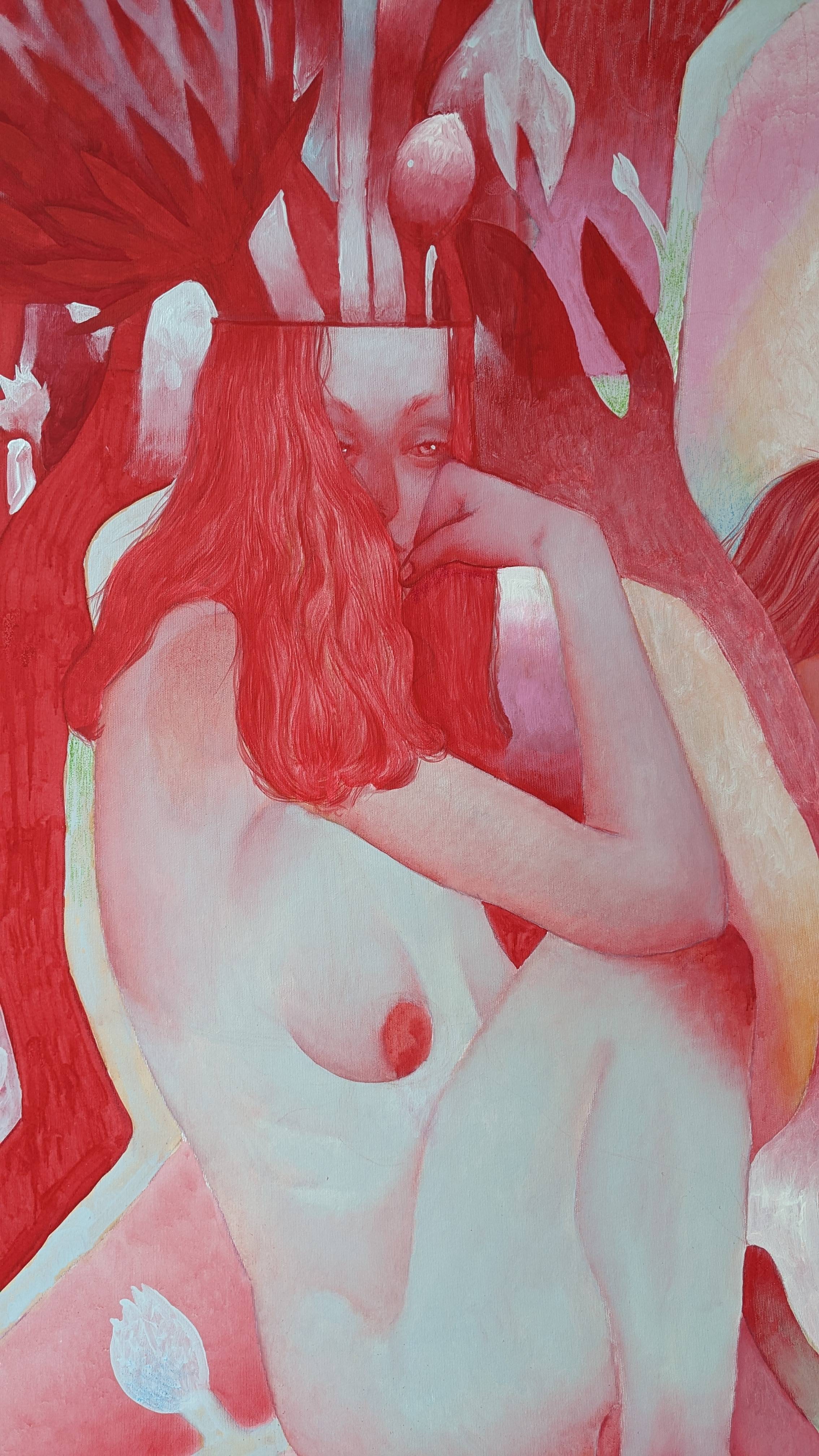 Red Fine Art Painting Alina  Anokhina  - Subjektiv.art