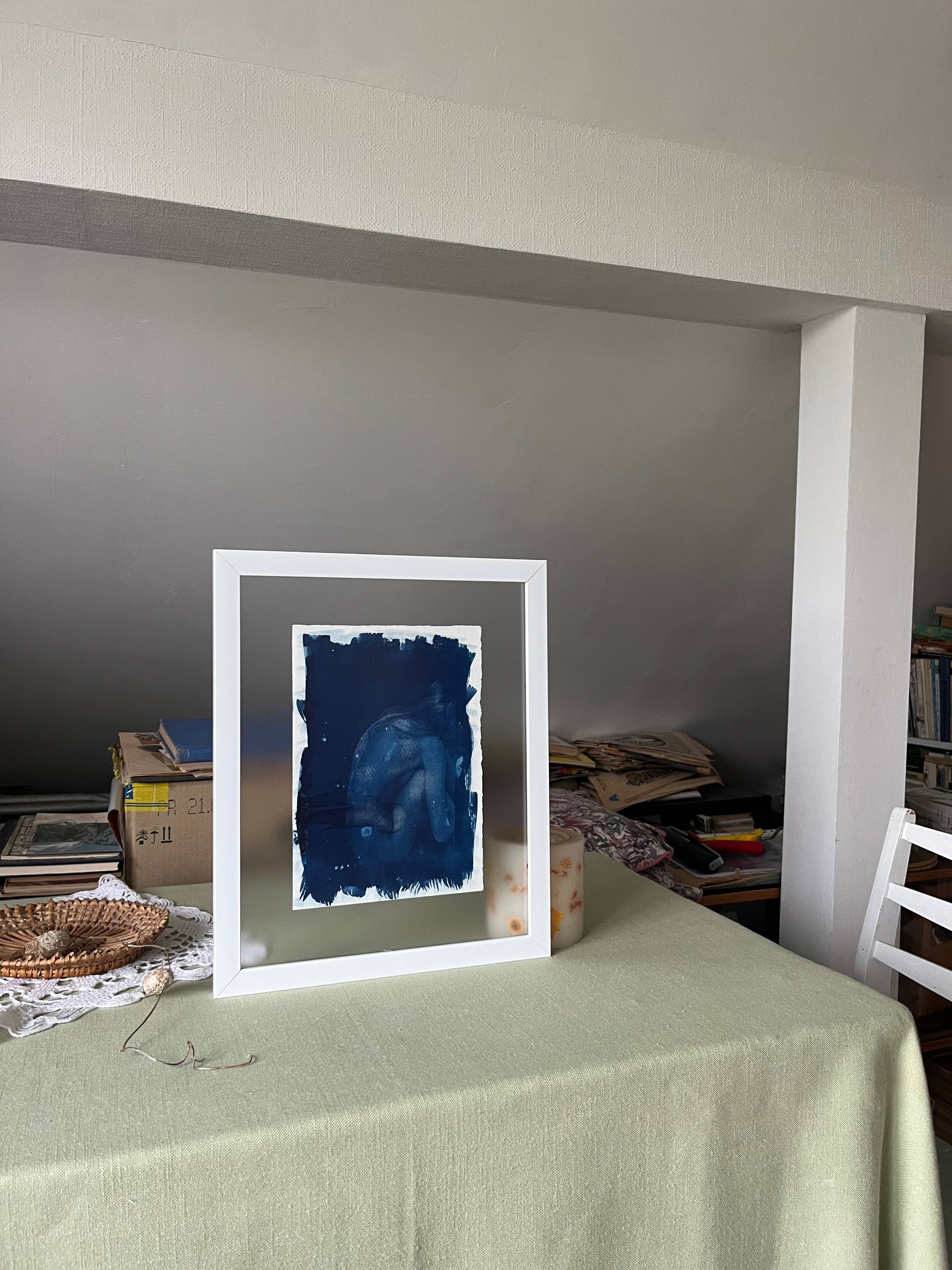 Sleep in the depths of the ocean. Diving in every night. Impressionistic Engraving Bohdana Tkach - Subjektiv.art