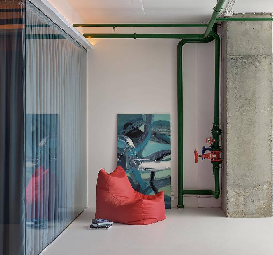 Teal 2 Abstract Painting Alena Kuznetsova - Subjektiv.art