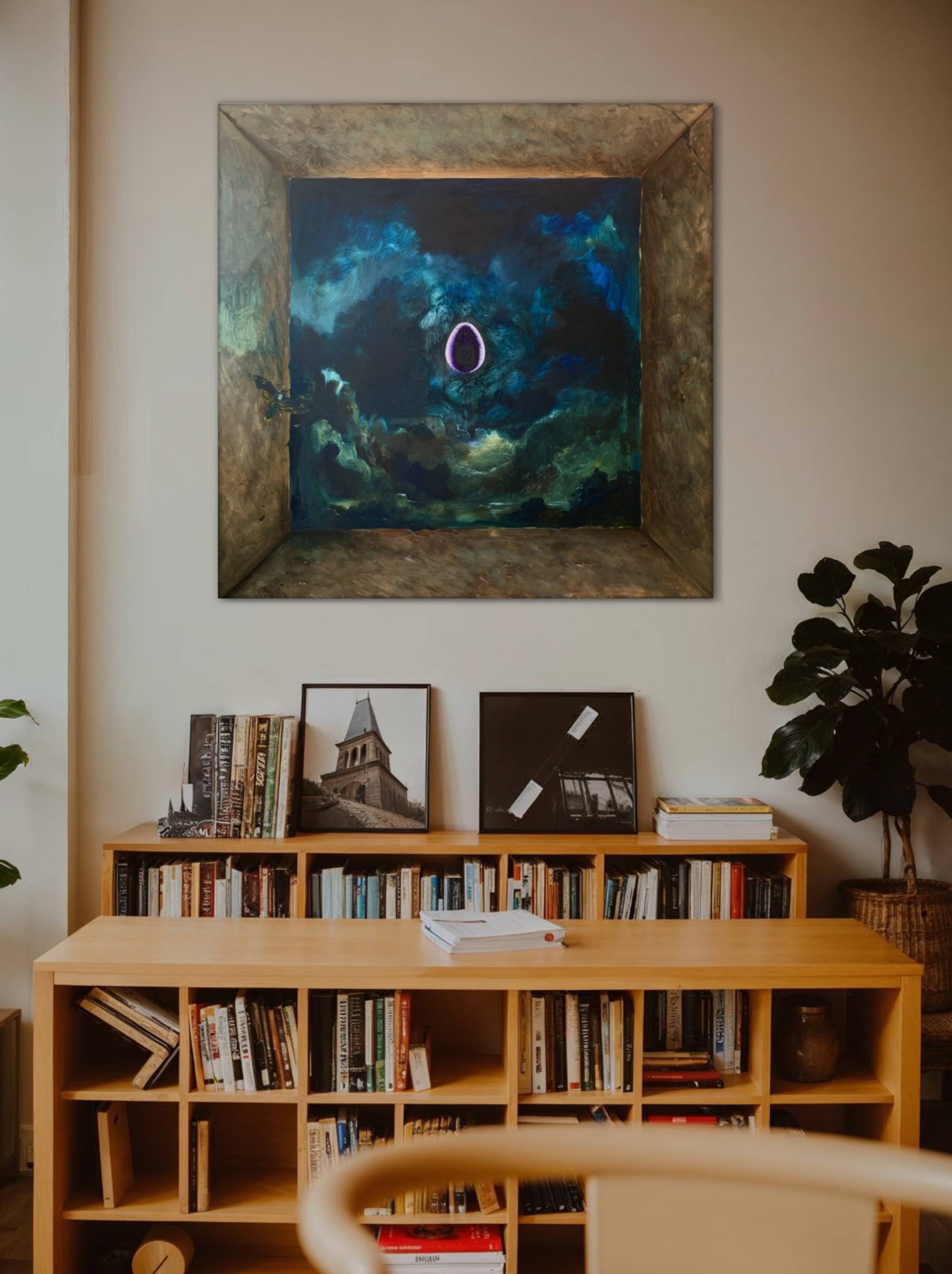 Nigredo Surrealistic Painting Li B Edmond - Subjektiv.art