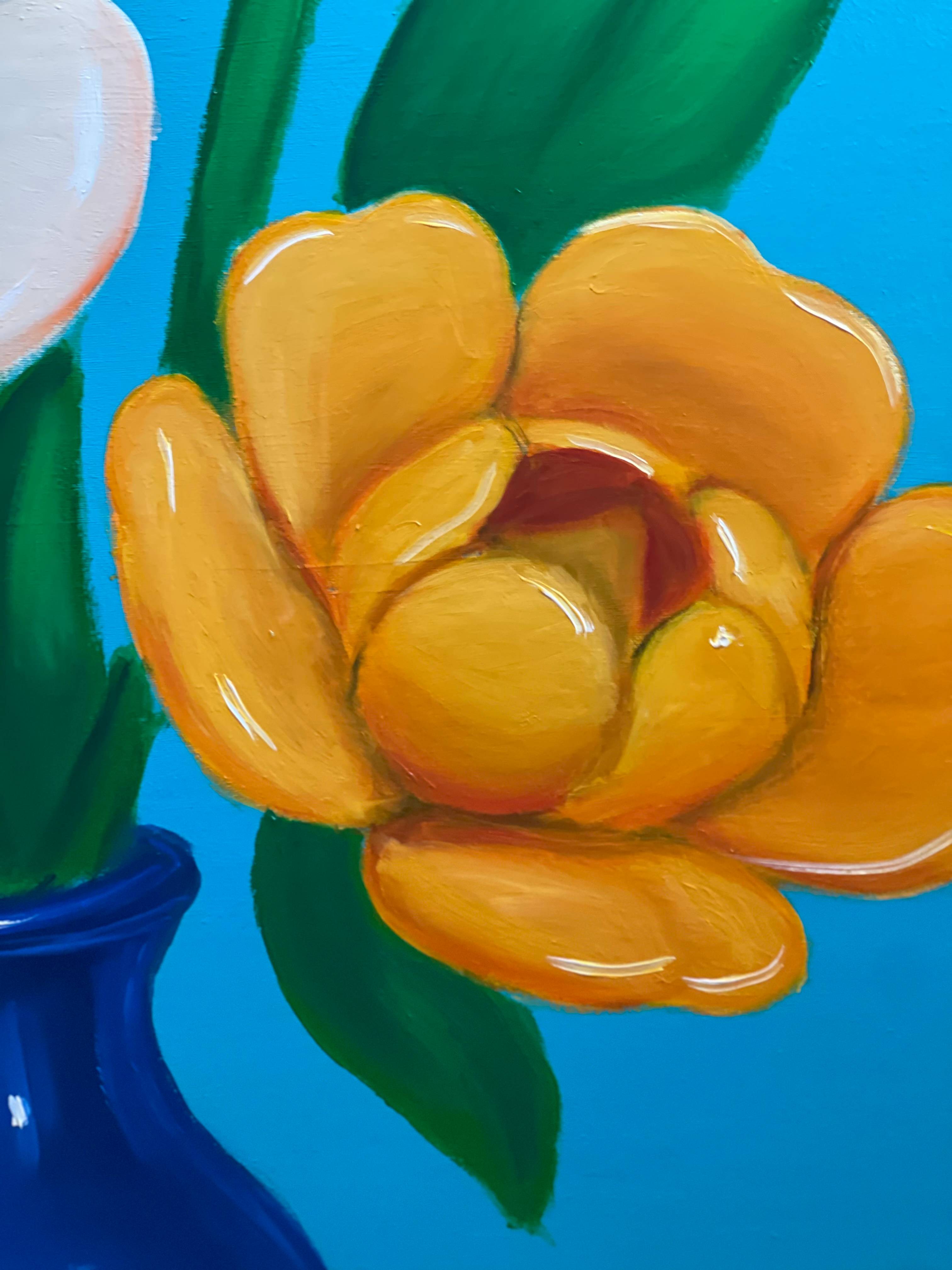 Independent flowers  Photorealistic Painting Anna Kryvych - Subjektiv.art