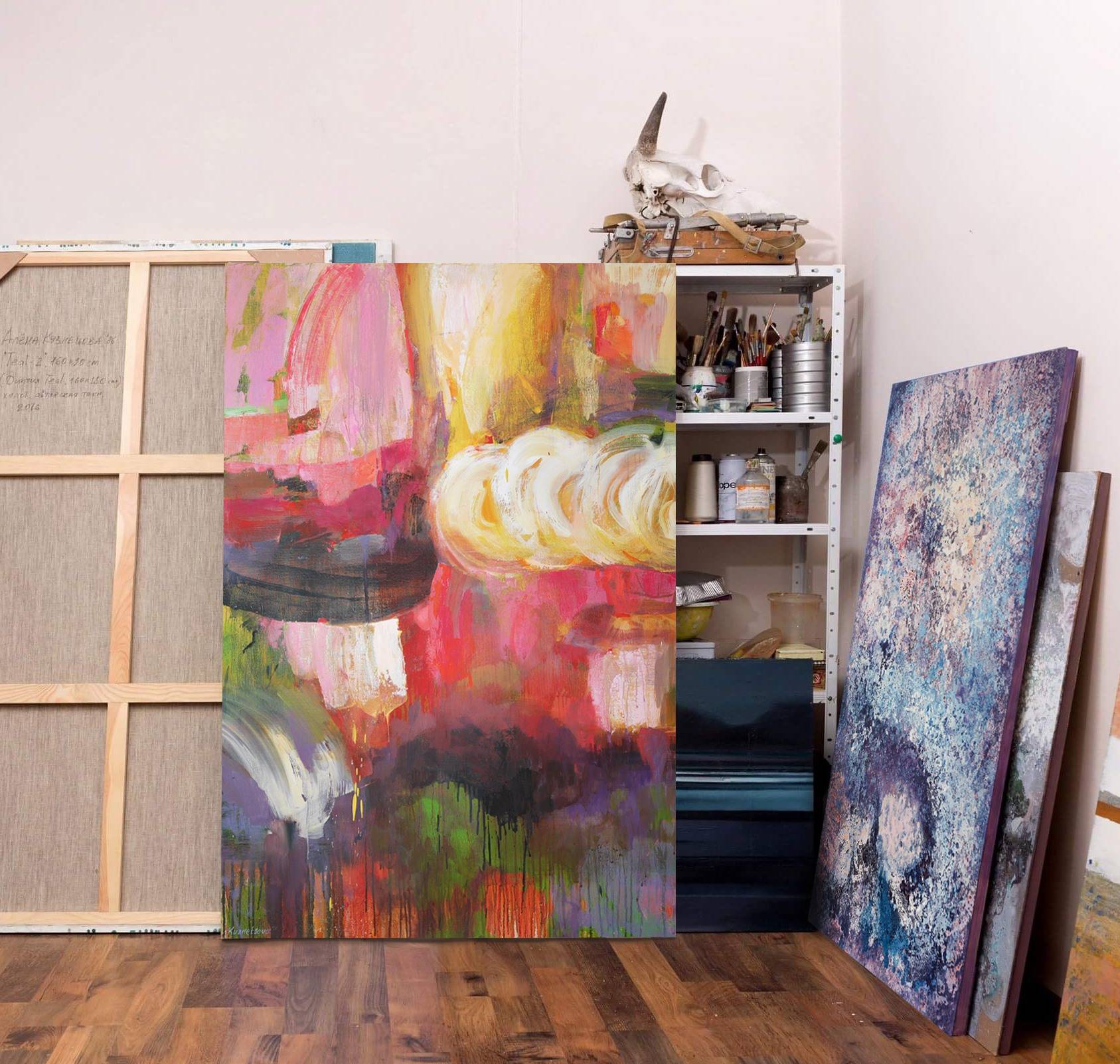 Awakening Abstract Painting Alena Kuznetsova - Subjektiv.art