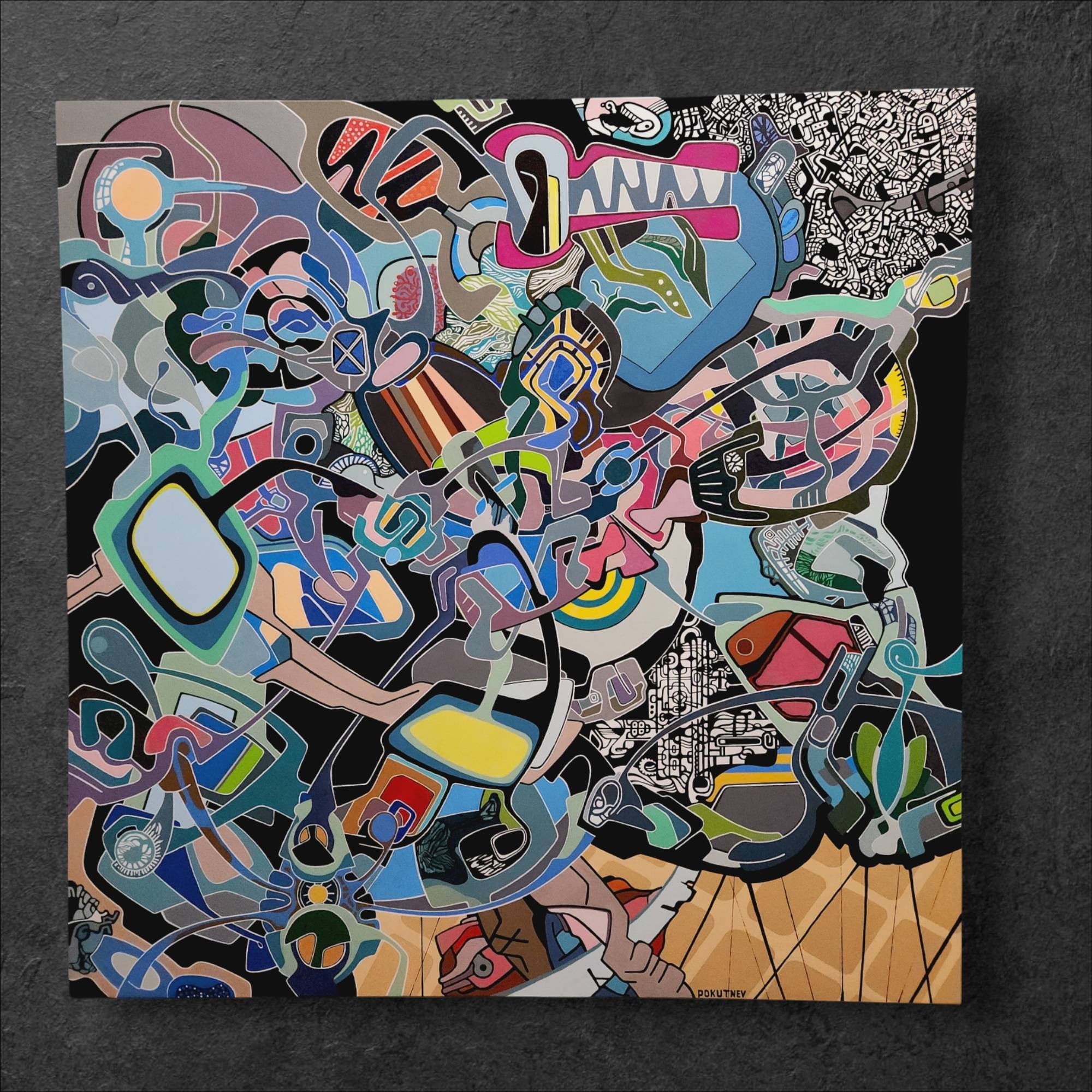 Heeding the doubt Abstract Painting Eugene Pokutnev - Subjektiv.art