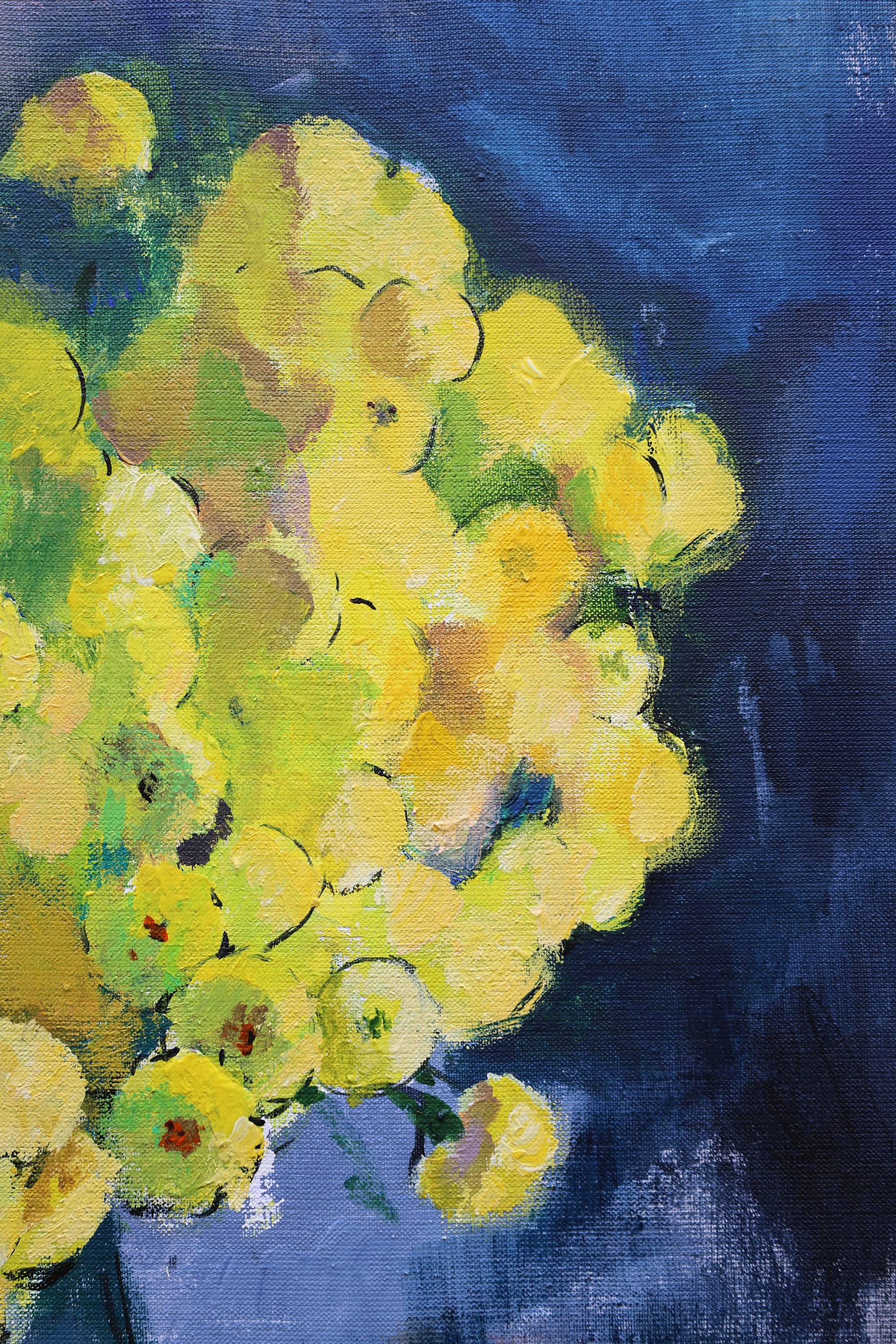 Chrysanthemums Impressionistic Painting Artem Andreichuk - Subjektiv.art