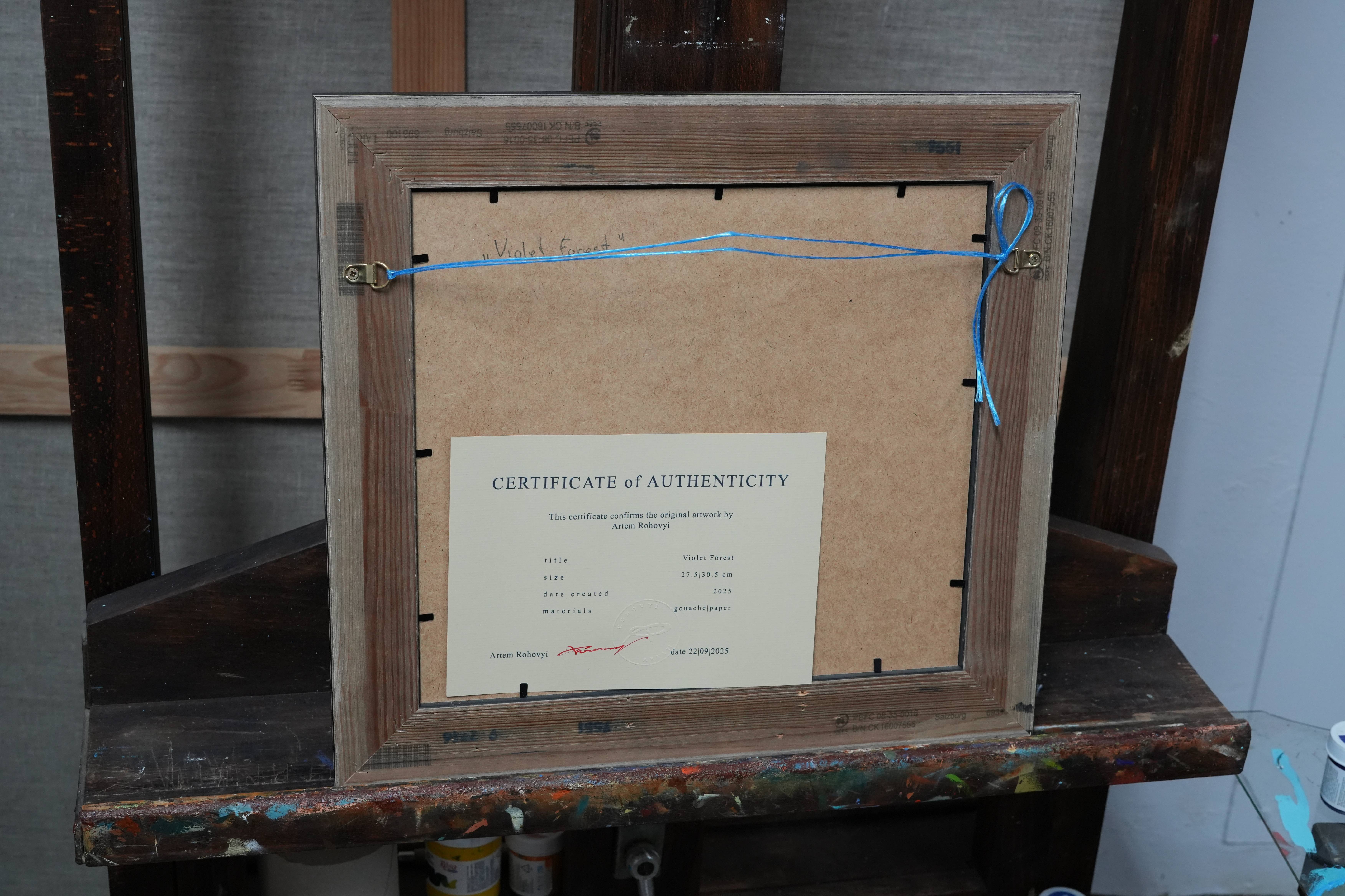 Violet Forest Fine Art Painting Artem  Rohovyi  - Subjektiv.art