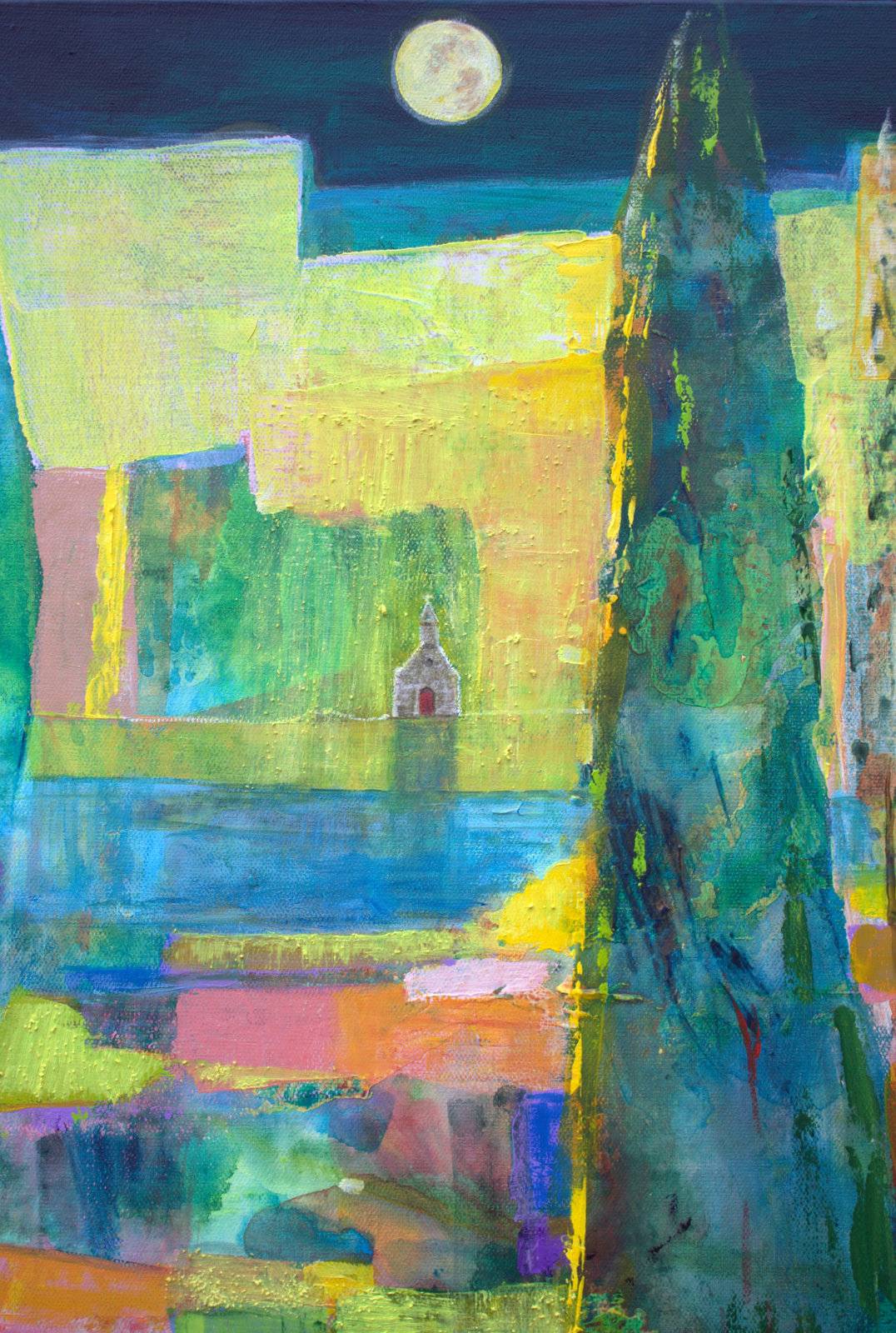 les soirs de pleine lune, nous admirions le paysage chanter des Alléluias. Fine Art Painting francois page - Subjektiv.art