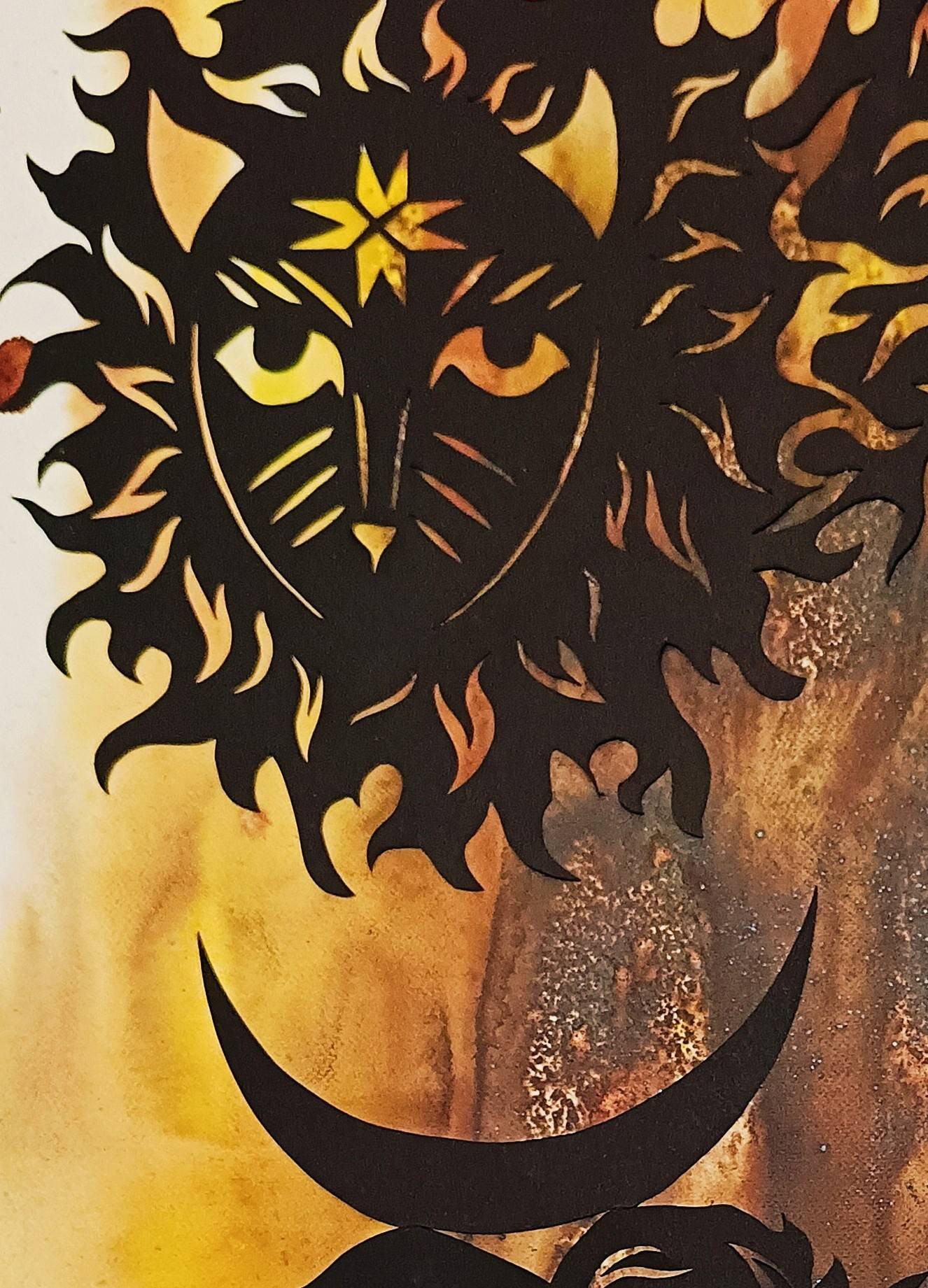 Chornobog Unspecified Mixed media Liubov Datchenko - Subjektiv.art