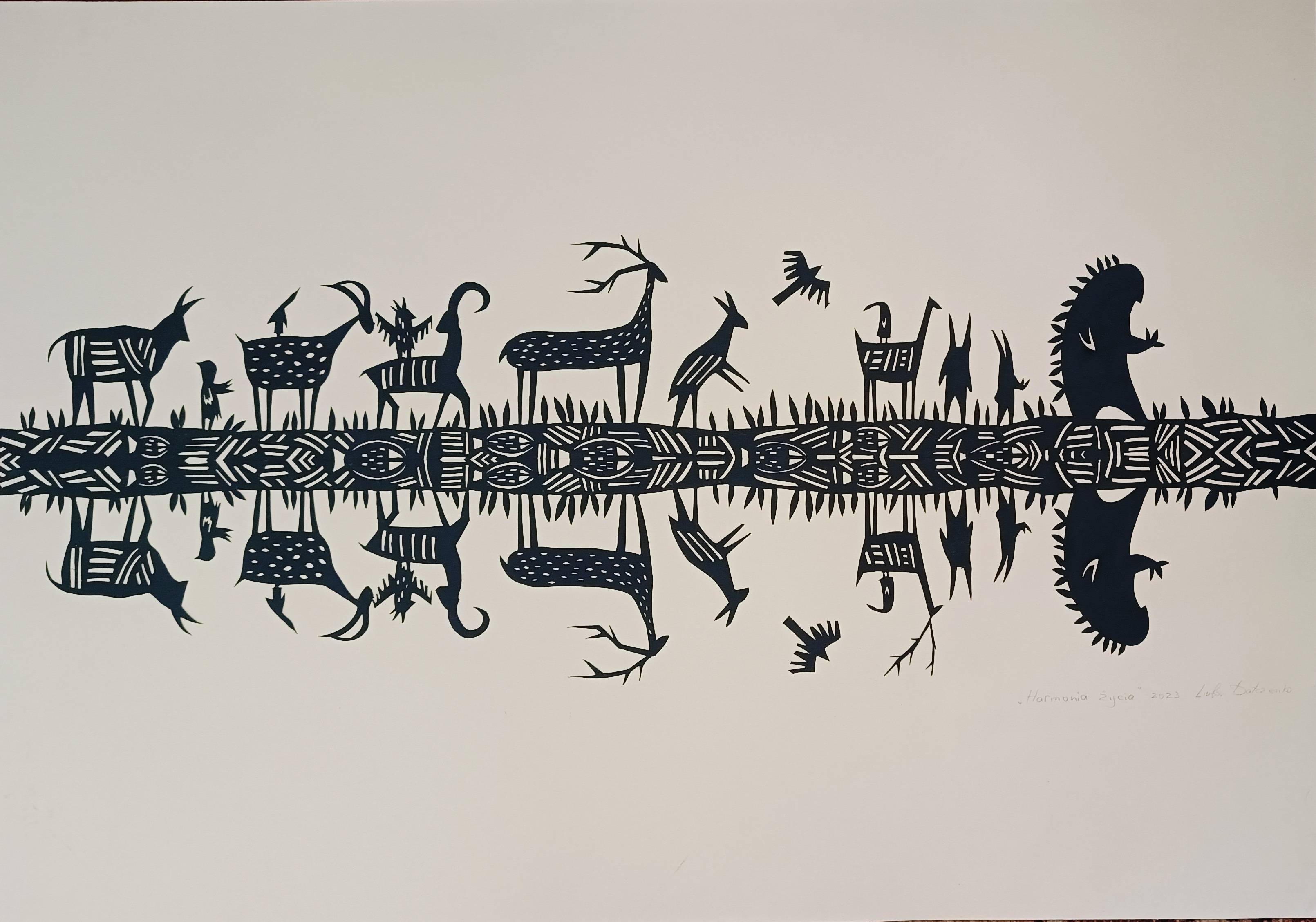 Harmony of life Unspecified Mixed media Liubov Datchenko - Subjektiv.art