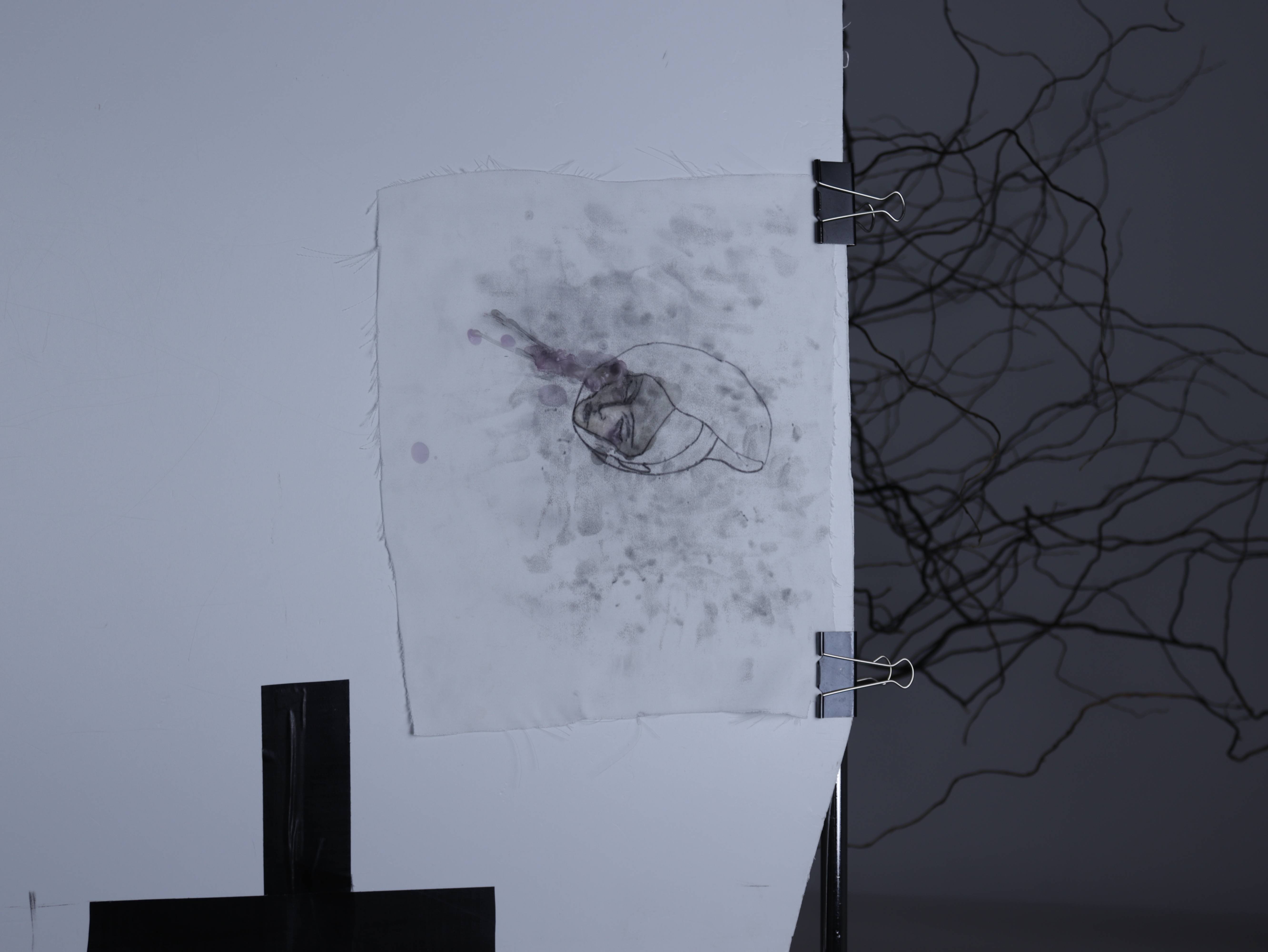 Cry in shell Surrealistic Mixed media Liliya Nebera - Subjektiv.art