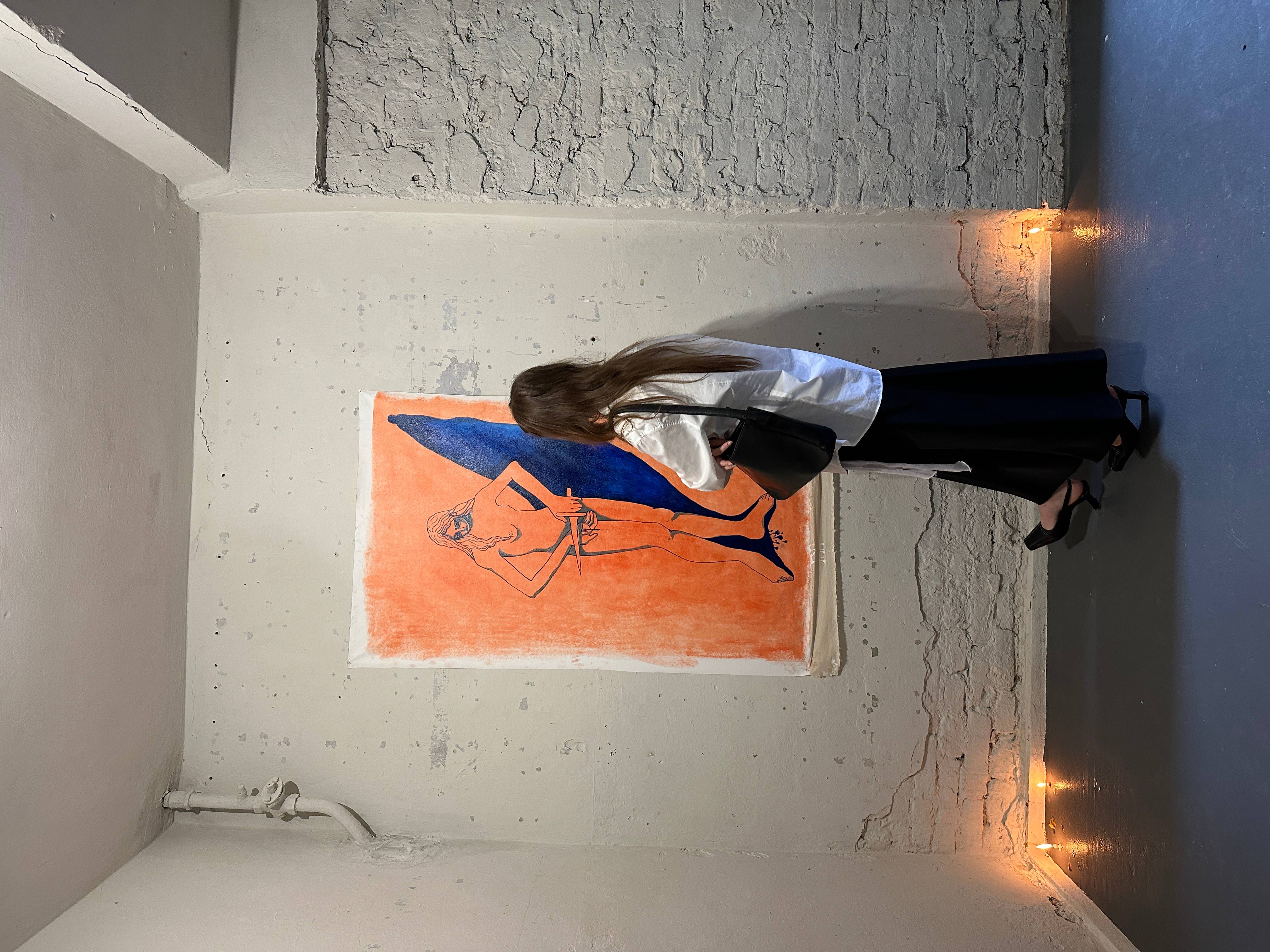 A sacrifice to the sun for my shadow Surrealistic Painting Liliya Nebera - Subjektiv.art