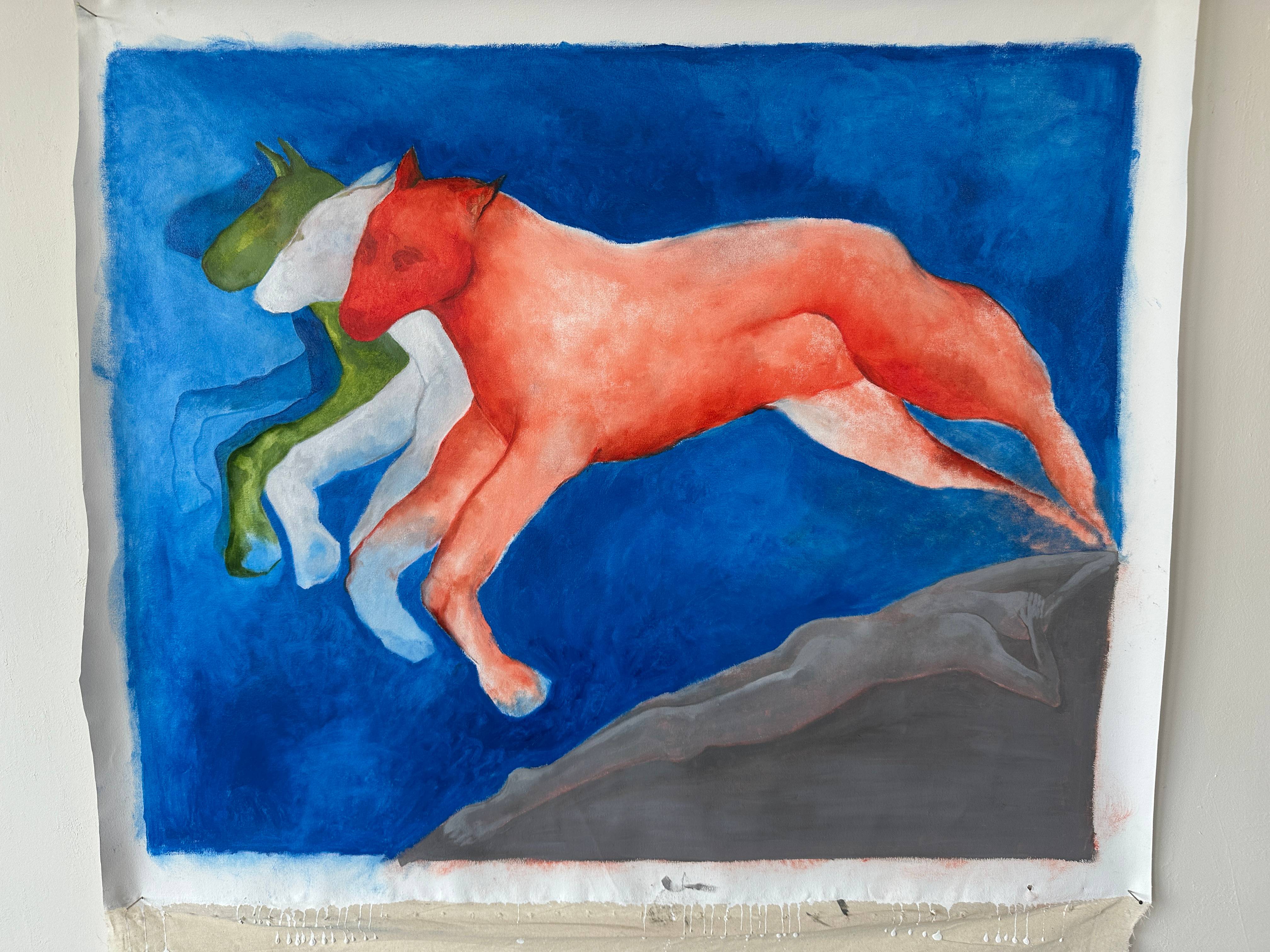 A midday dream after thinking about the apocalypse Surrealistic Painting Liliya Nebera - Subjektiv.art