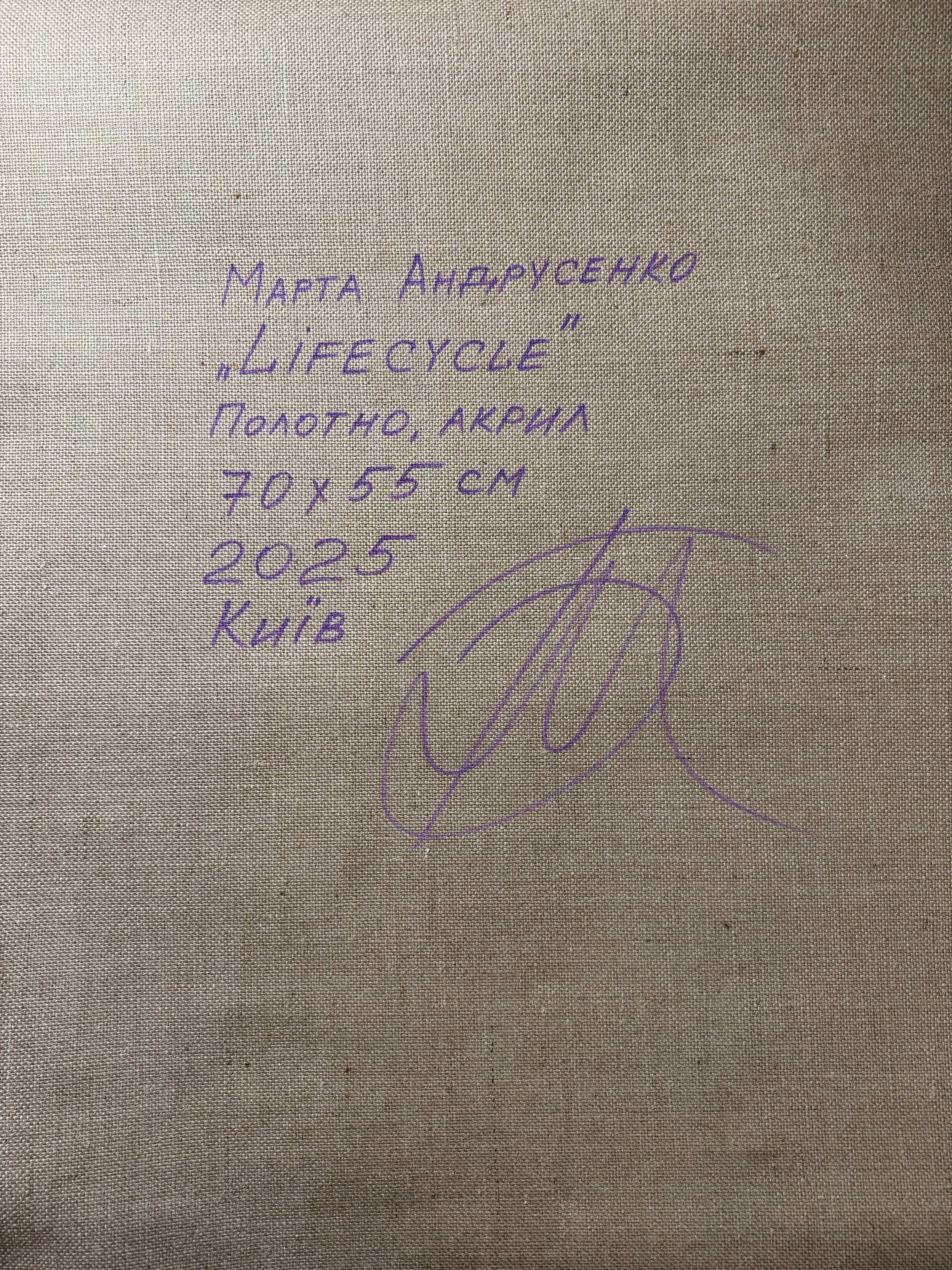 Lifecycle Expressive and gestural Painting Marta Andrusenko - Subjektiv.art