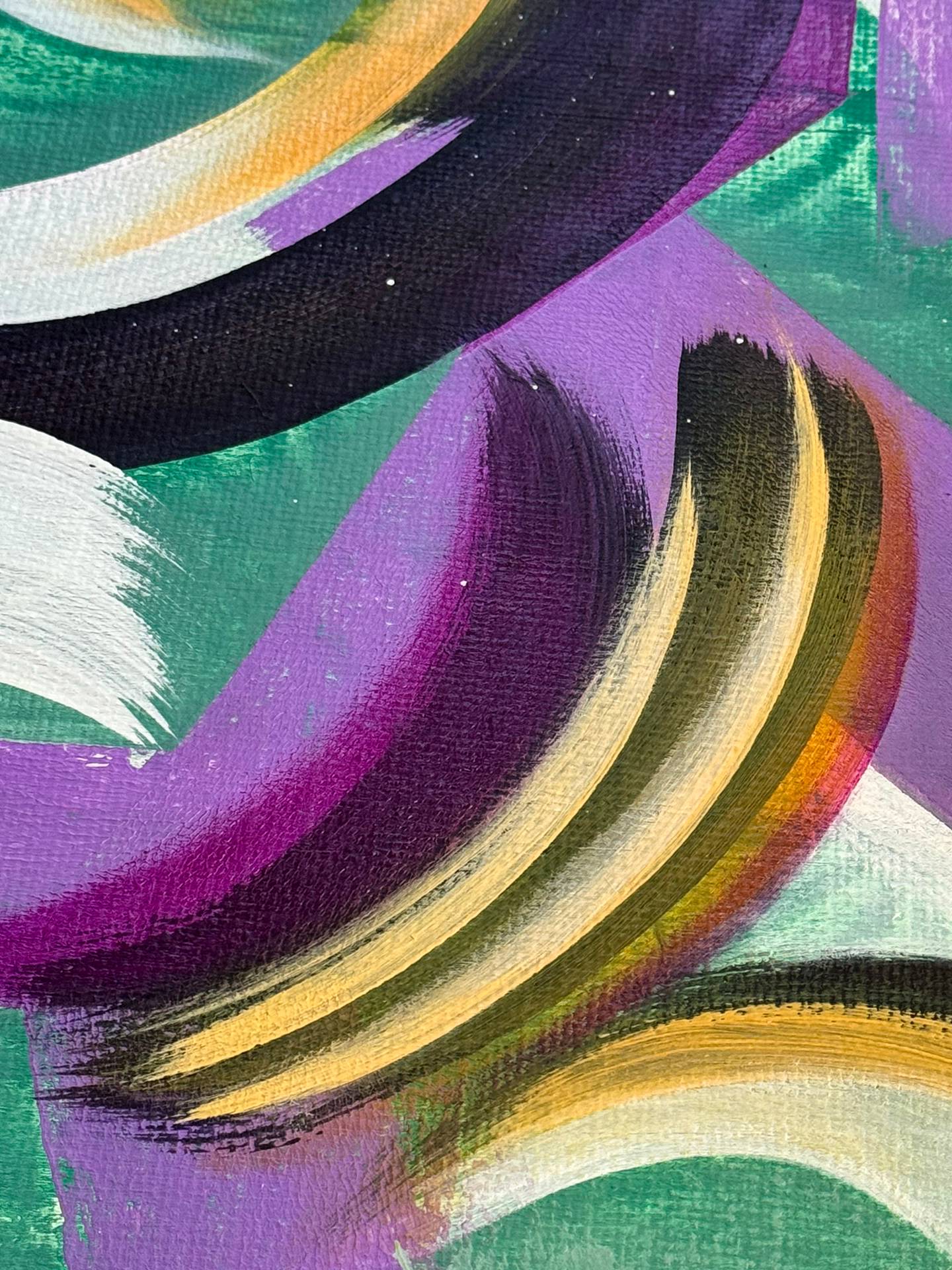 Lifecycle Expressive and gestural Painting Marta Andrusenko - Subjektiv.art