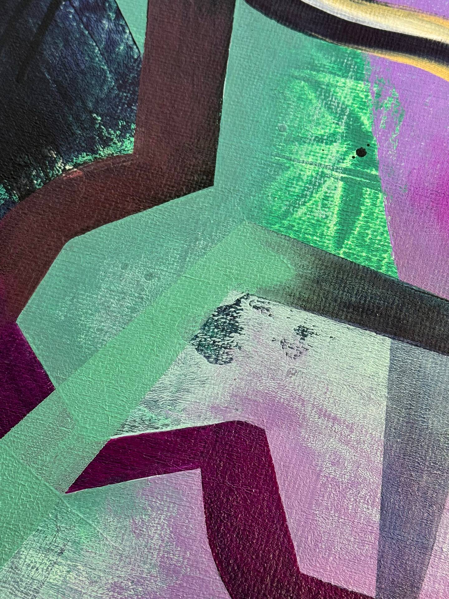 Lifecycle Expressive and gestural Painting Marta Andrusenko - Subjektiv.art