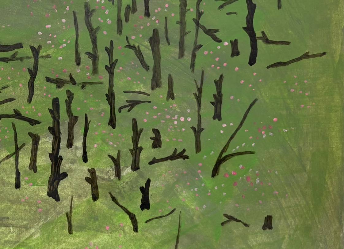 Once there a forest  Fine Art Painting Anastasiia  Leliuk - Subjektiv.art