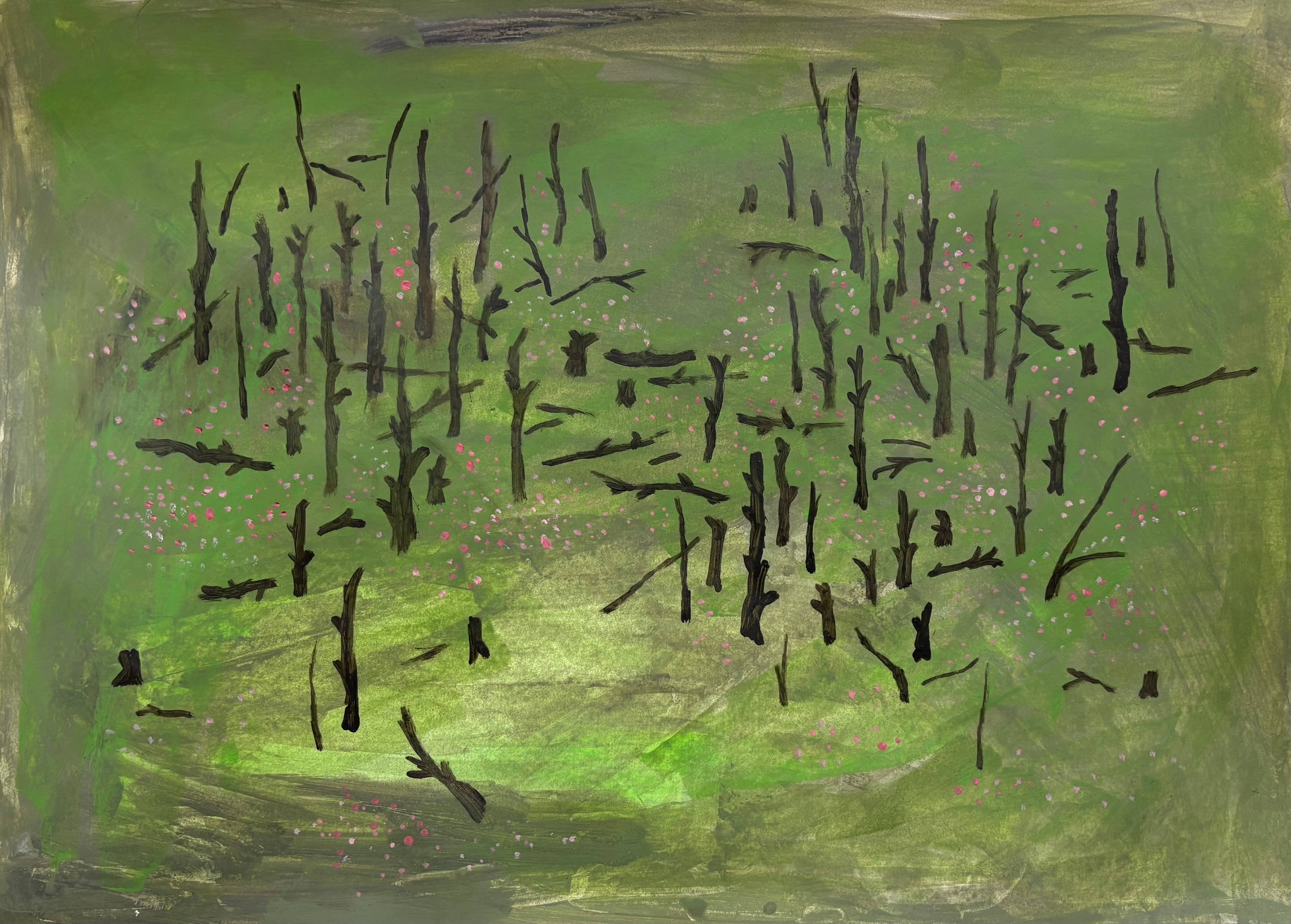 Once there a forest  Fine Art Painting Anastasiia  Leliuk - Subjektiv.art