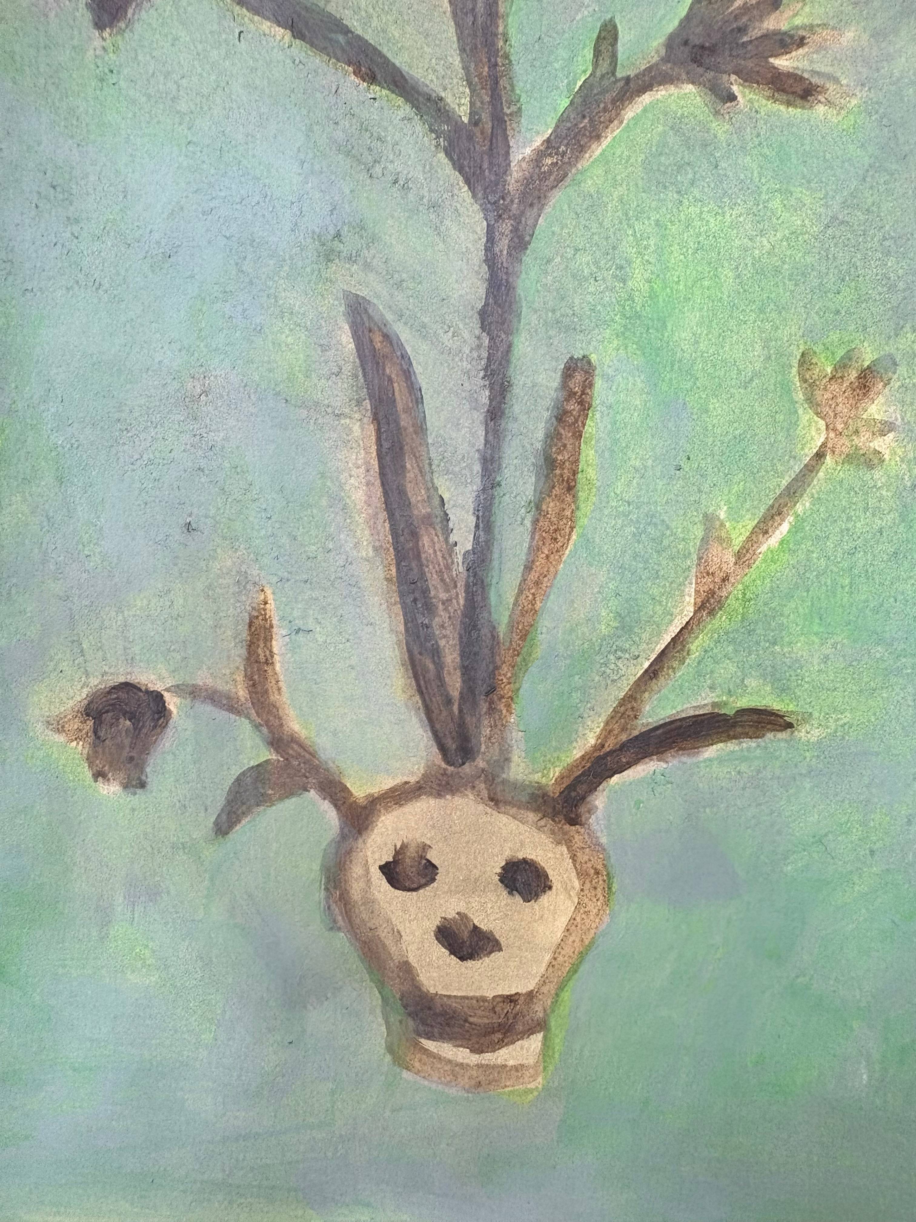 something about an indestructible drop Naive Painting Anastasiia  Leliuk - Subjektiv.art