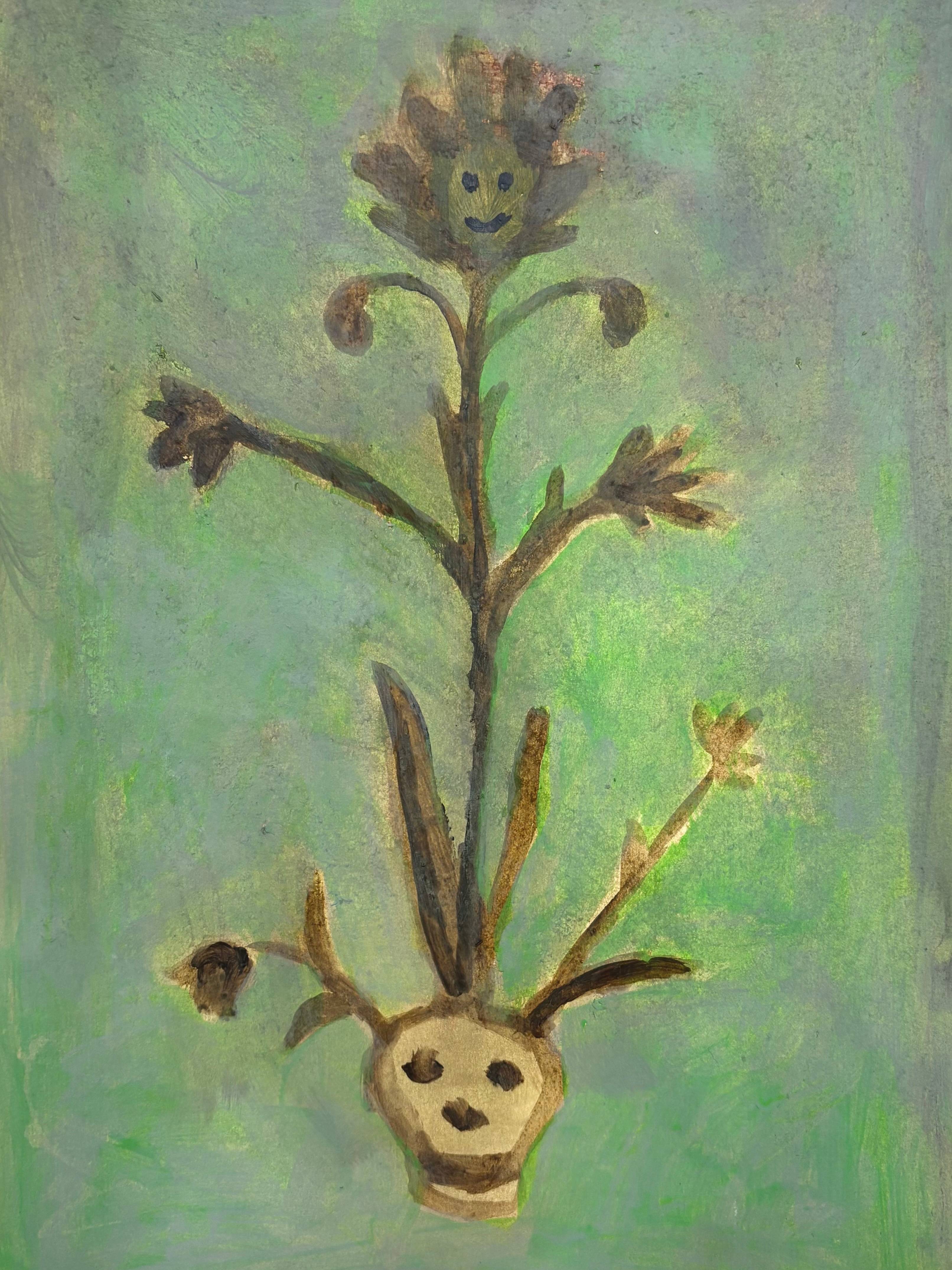 something about an indestructible drop Naive Painting Anastasiia  Leliuk - Subjektiv.art